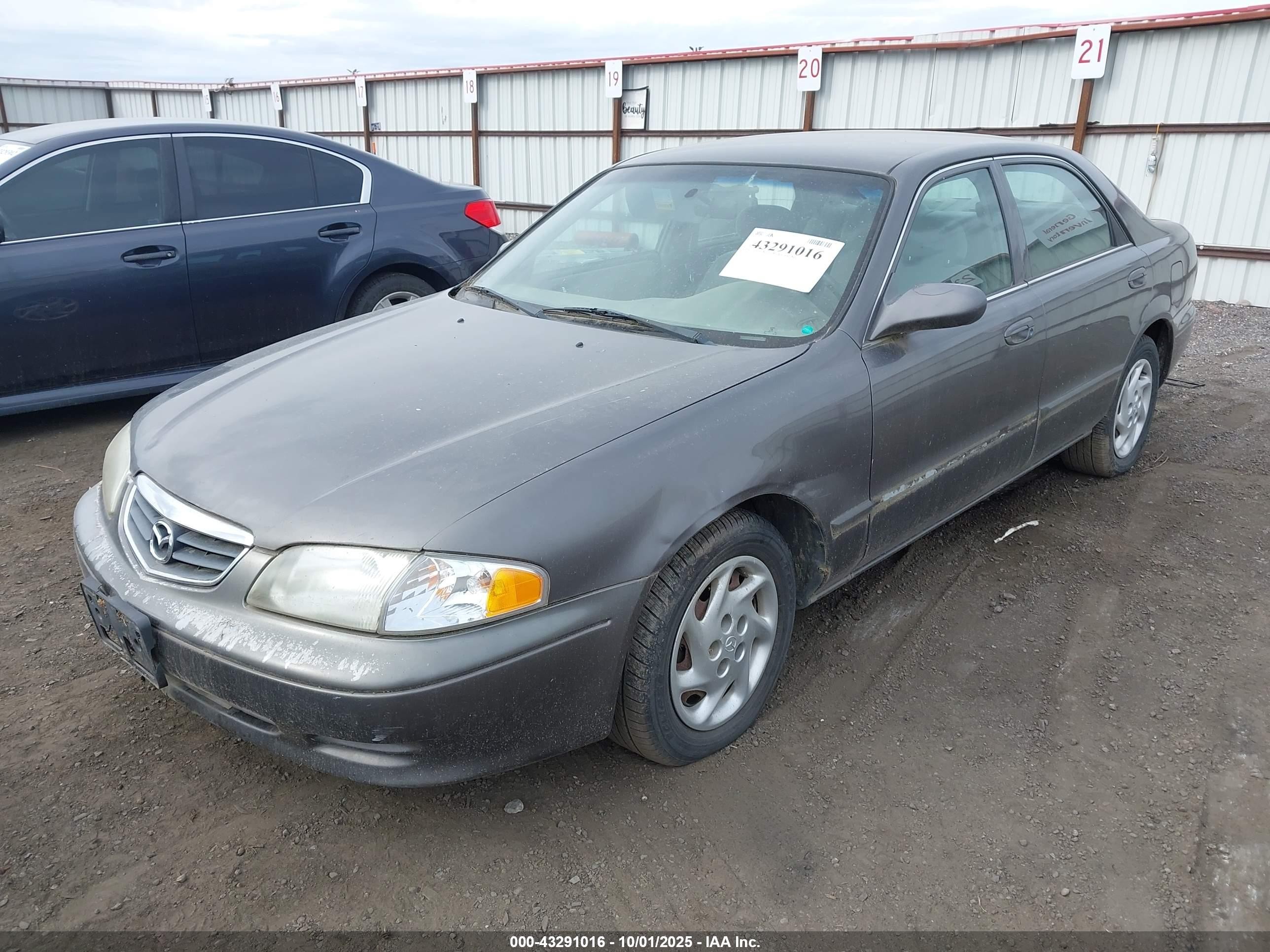 2001 Mazda 626 Es/lx Gray vin: 1YVGF22C515227084