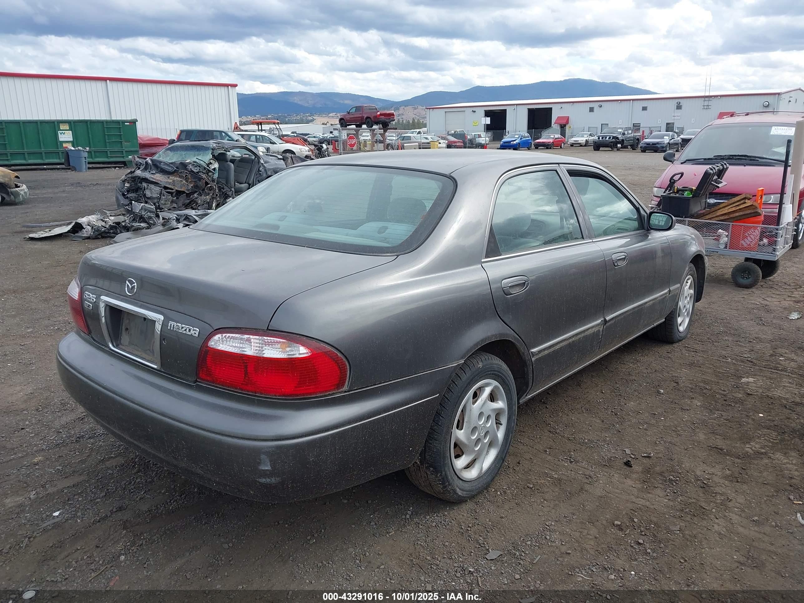 2001 Mazda 626 Es/lx Gray vin: 1YVGF22C515227084