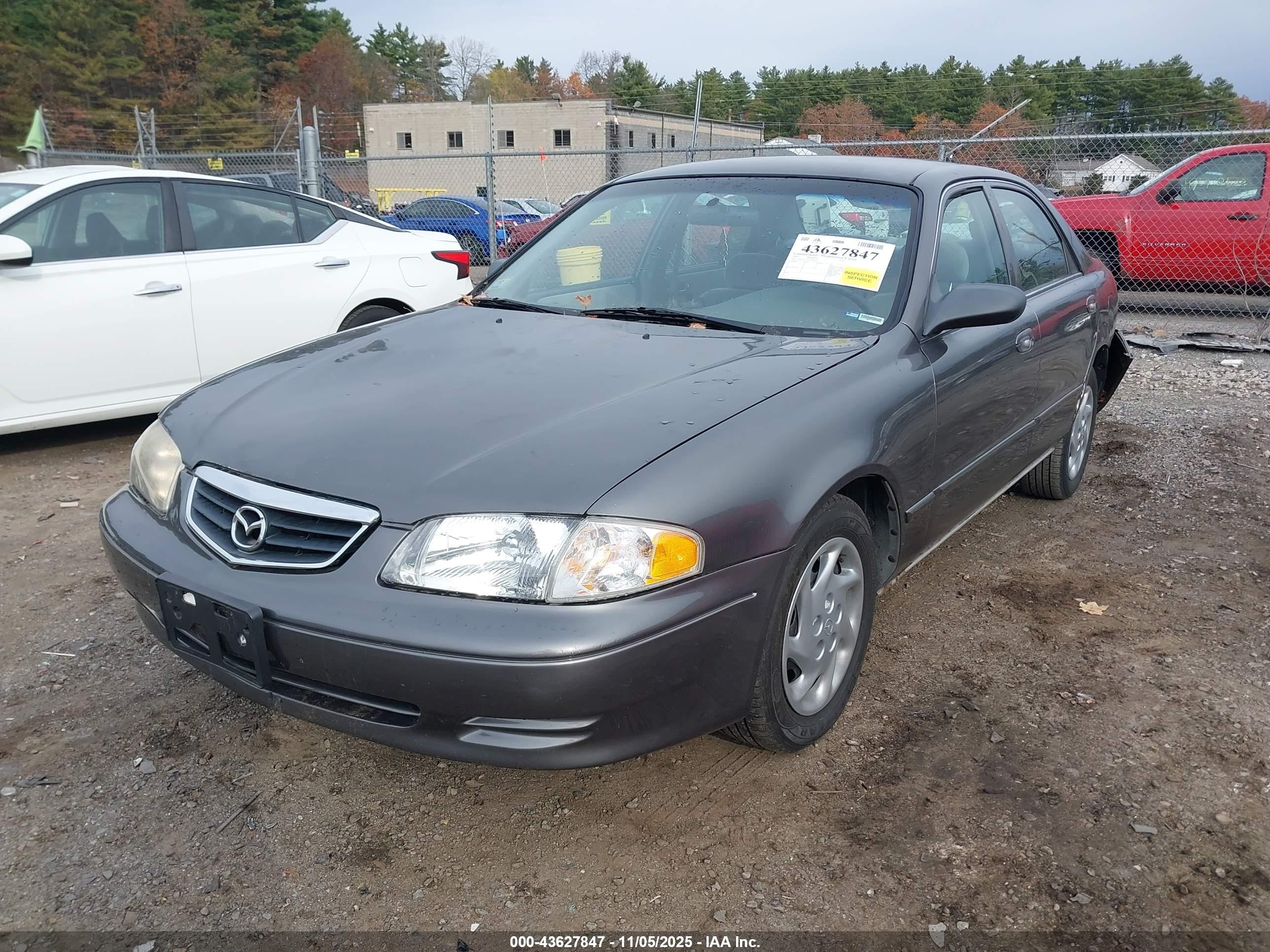 2001 Mazda 626 Es/lx Gray vin: 1YVGF22C615214456