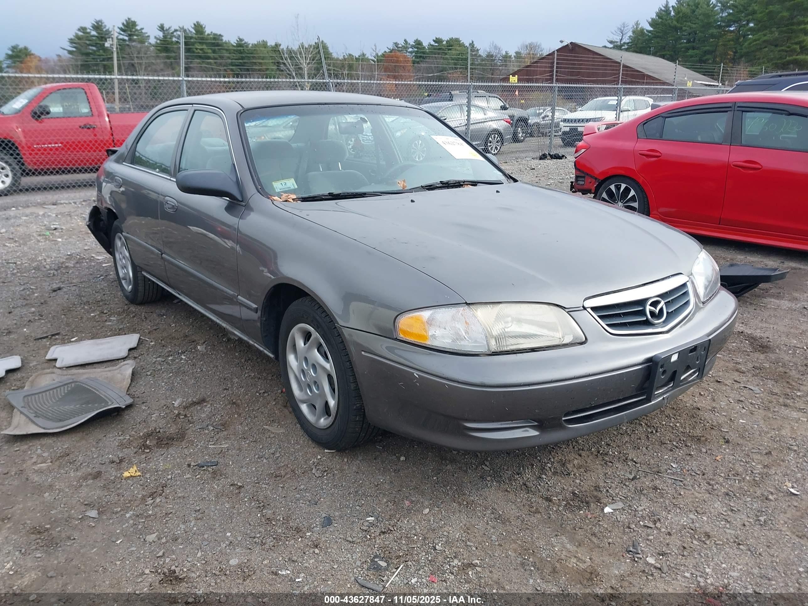 2001 Mazda 626 Es/lx Gray vin: 1YVGF22C615214456