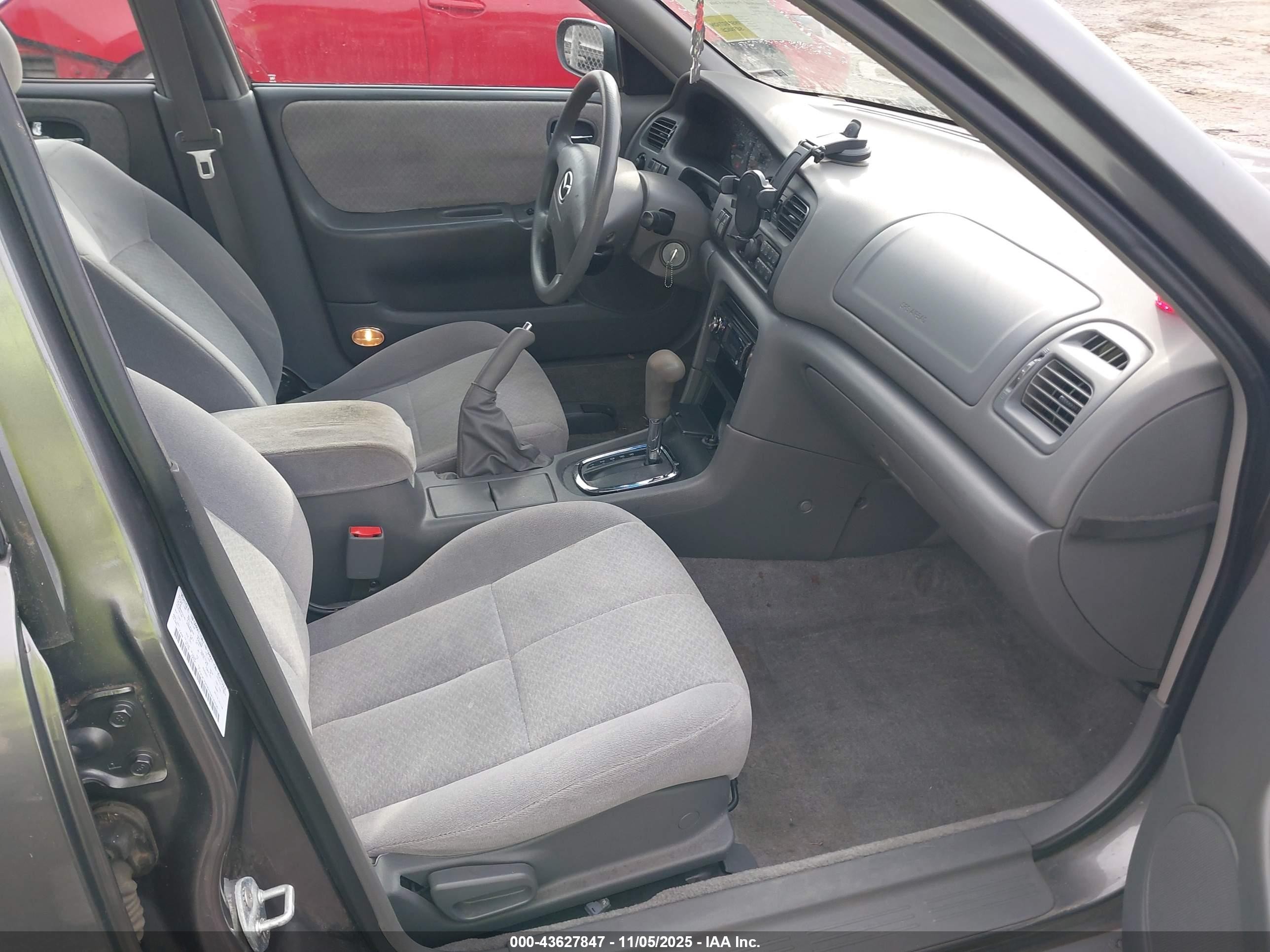 2001 Mazda 626 Es/lx Gray vin: 1YVGF22C615214456