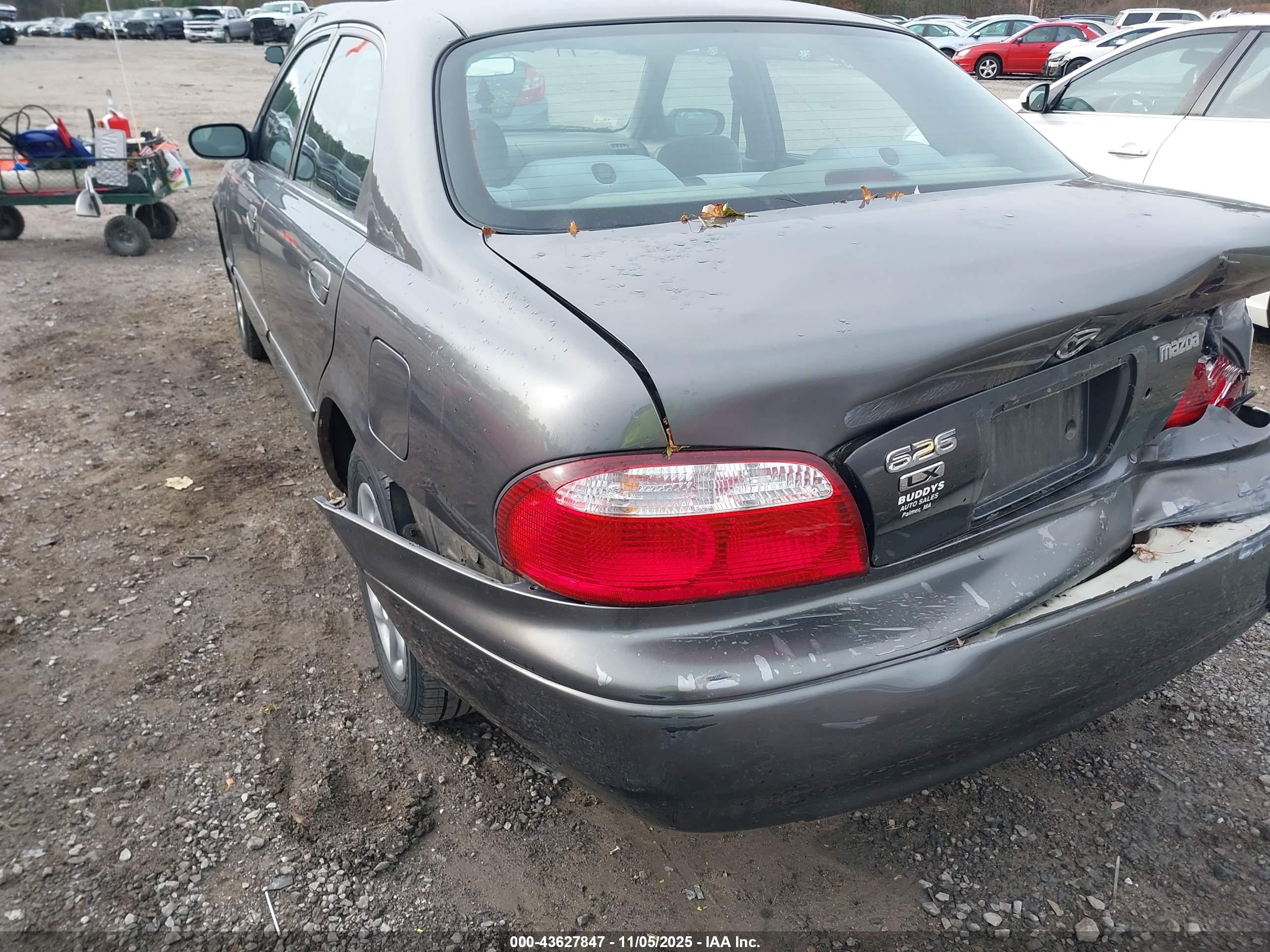 2001 Mazda 626 Es/lx Gray vin: 1YVGF22C615214456