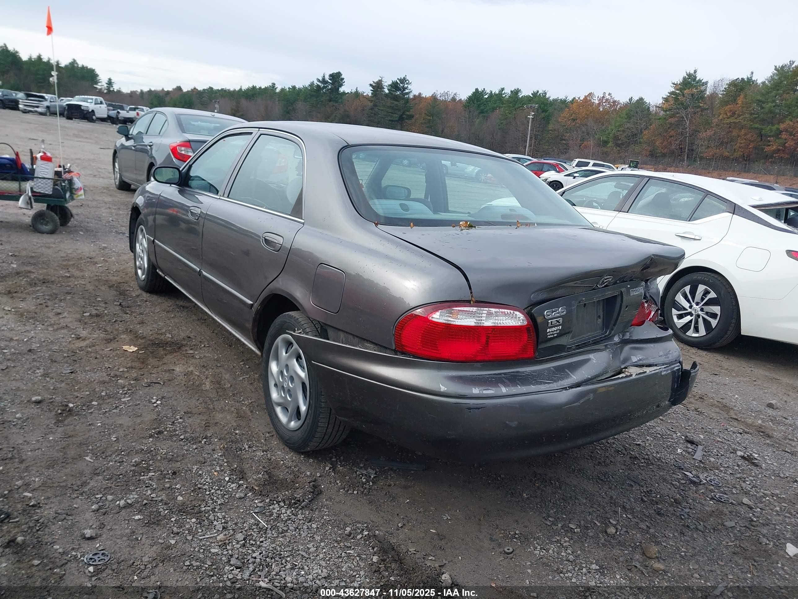 2001 Mazda 626 Es/lx Gray vin: 1YVGF22C615214456