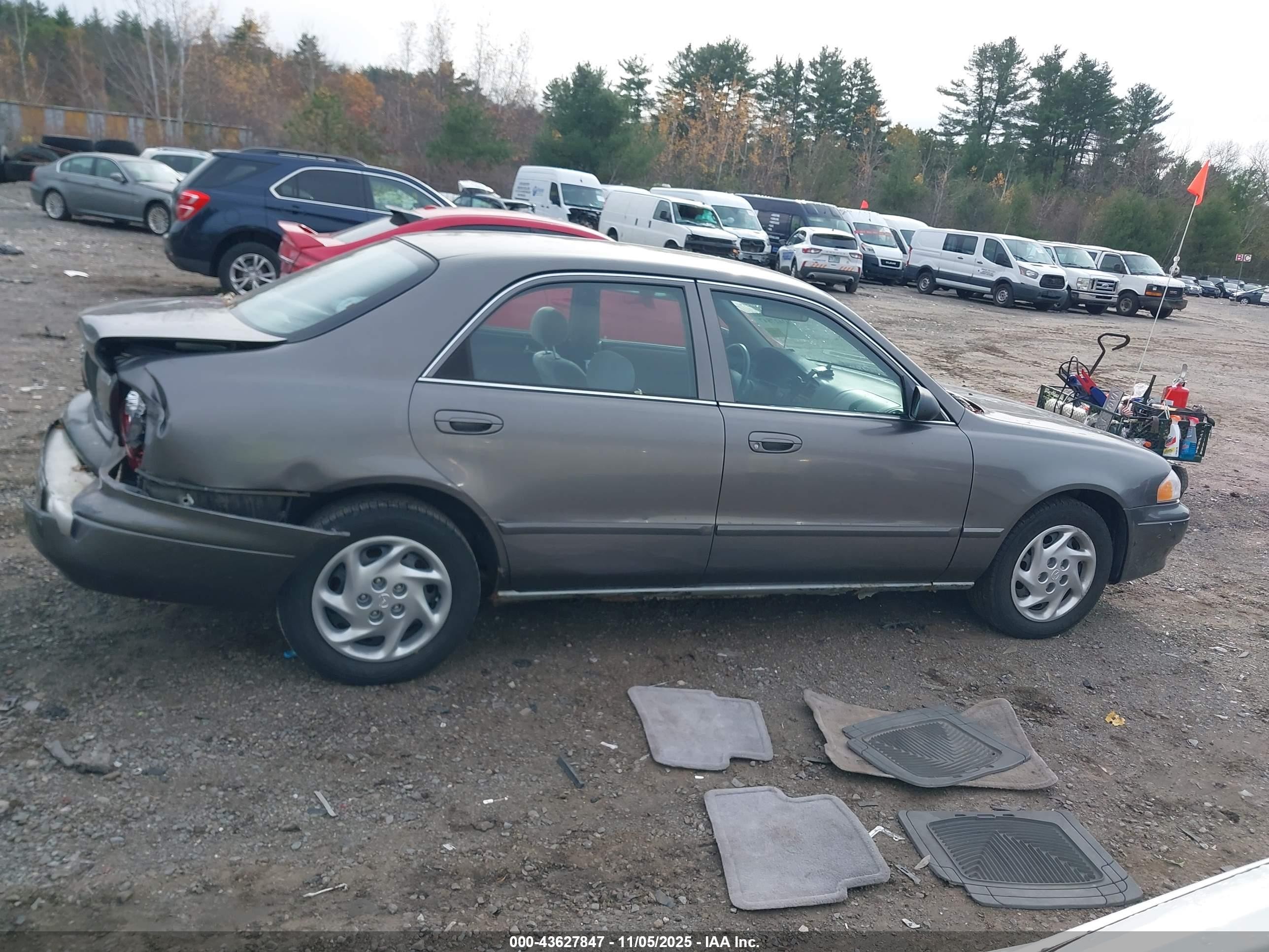 2001 Mazda 626 Es/lx Gray vin: 1YVGF22C615214456