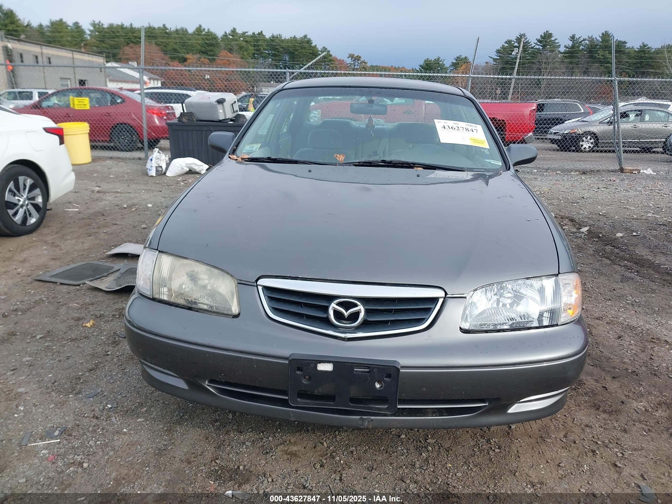 2001 Mazda 626 Es/lx Gray vin: 1YVGF22C615214456