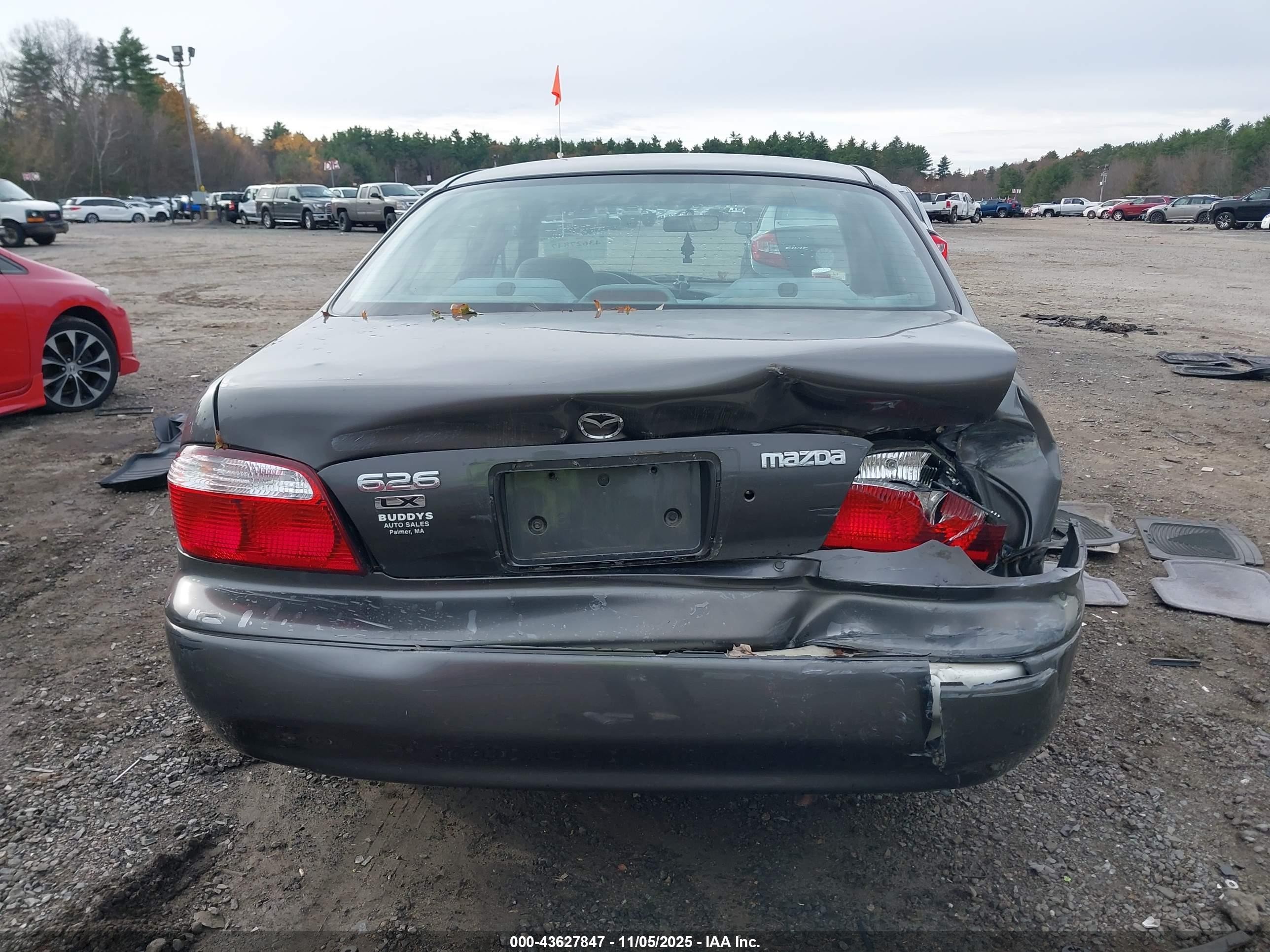 2001 Mazda 626 Es/lx Gray vin: 1YVGF22C615214456