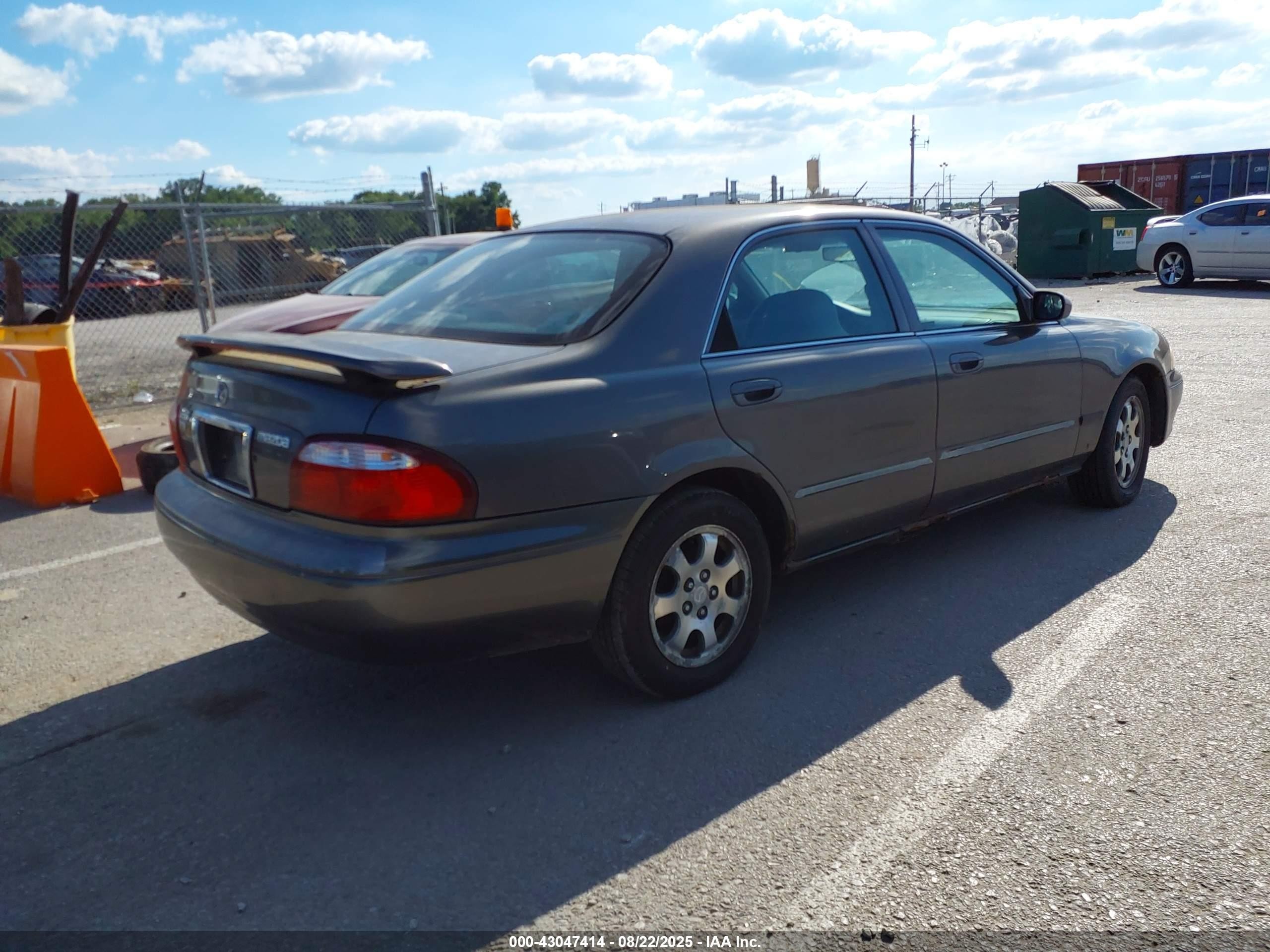 2001 Mazda 626 Es/lx Gray vin: 1YVGF22C615251202
