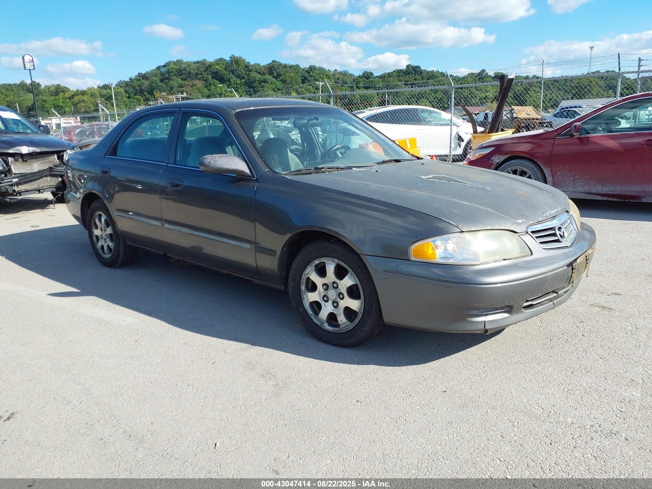 2001 Mazda 626 Es/lx Gray vin: 1YVGF22C615251202