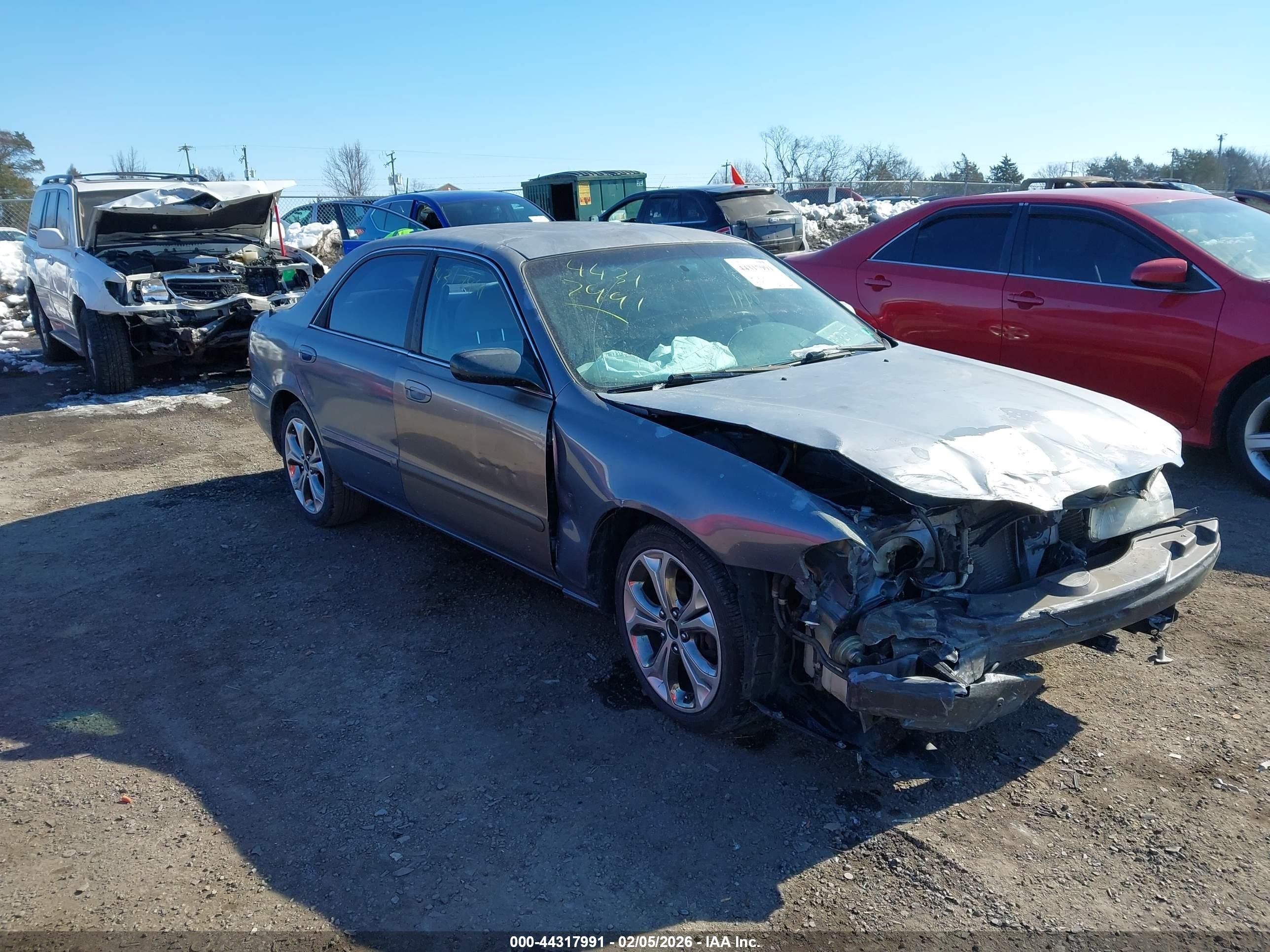 1998 Mazda 626 Dx/lx Blue vin: 1YVGF22C6W5698314