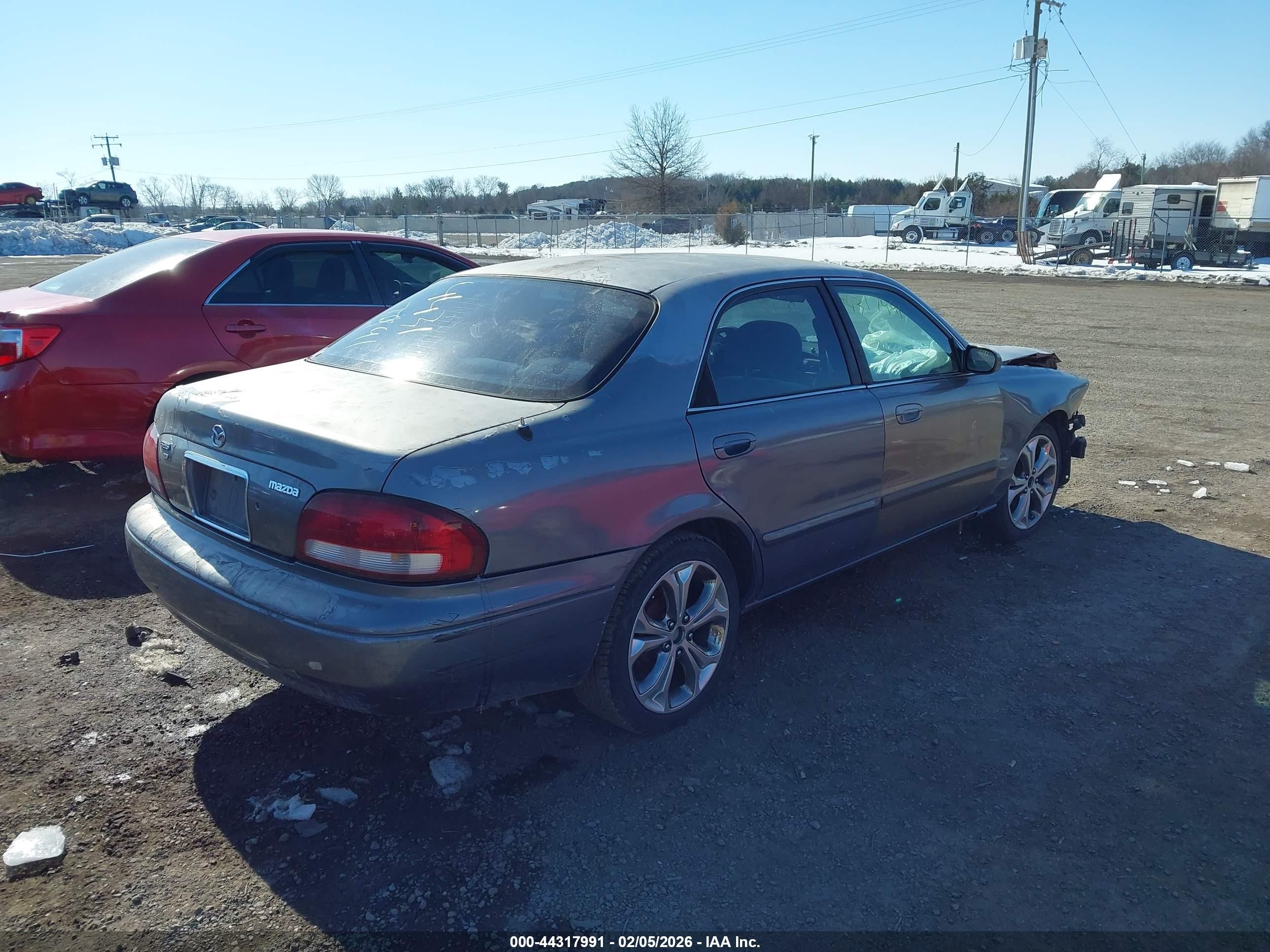 1998 Mazda 626 Dx/lx Blue vin: 1YVGF22C6W5698314