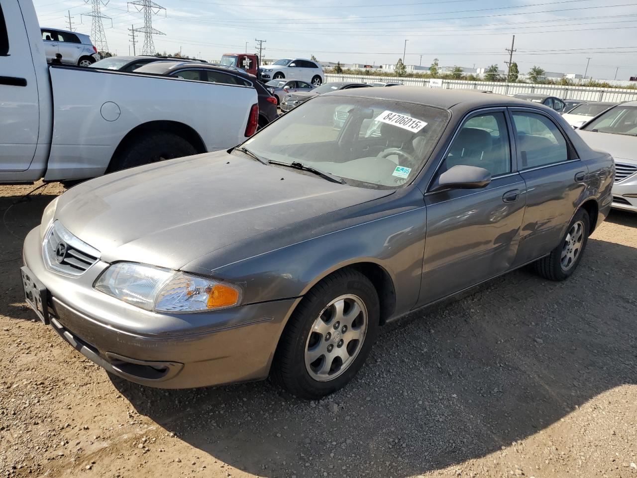 2001 Mazda 626 Es Gray vin: 1YVGF22C715200453