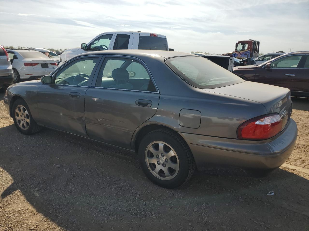 2001 Mazda 626 Es Gray vin: 1YVGF22C715200453