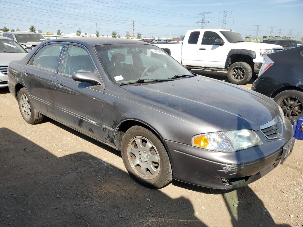 2001 Mazda 626 Es Gray vin: 1YVGF22C715200453
