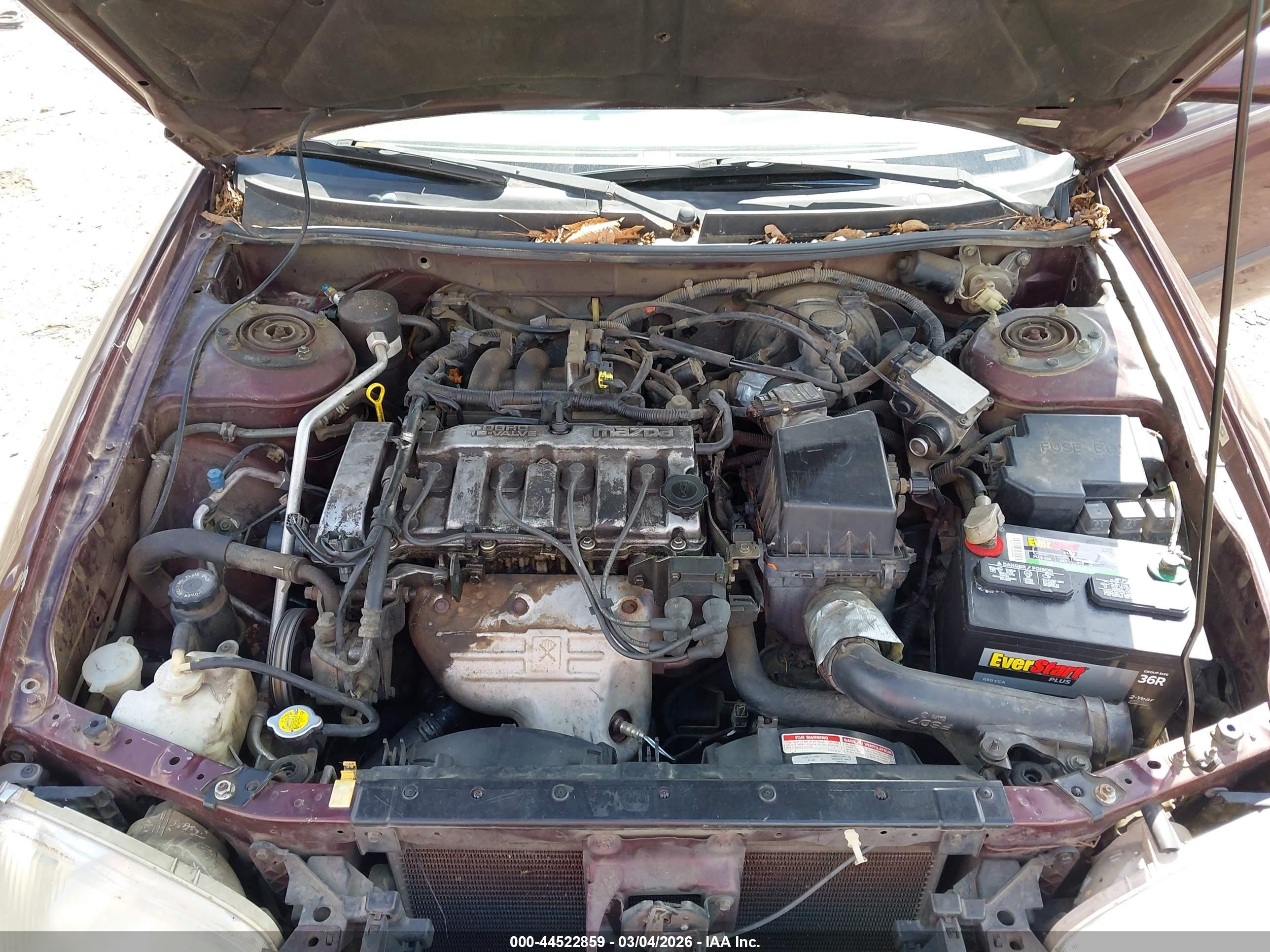 2001 Mazda 626 Es/lx Red vin: 1YVGF22C715220847
