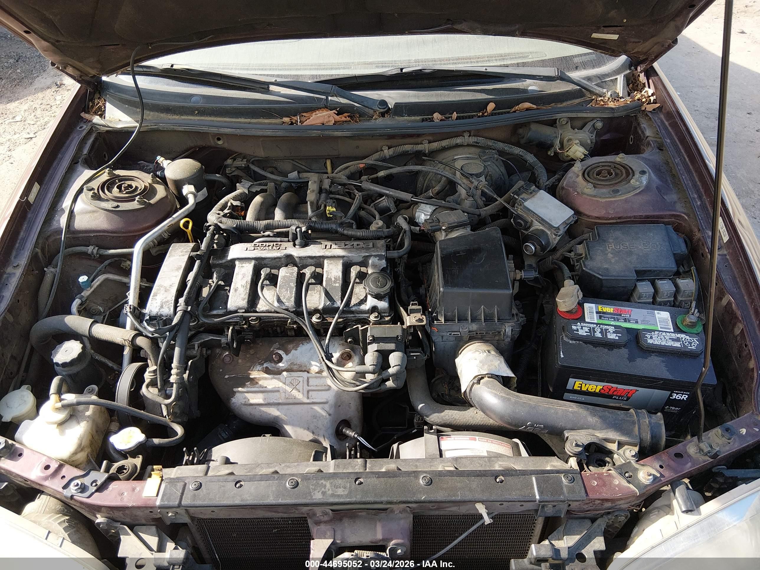 2001 Mazda 626 Es/lx Maroon vin: 1YVGF22C715220847