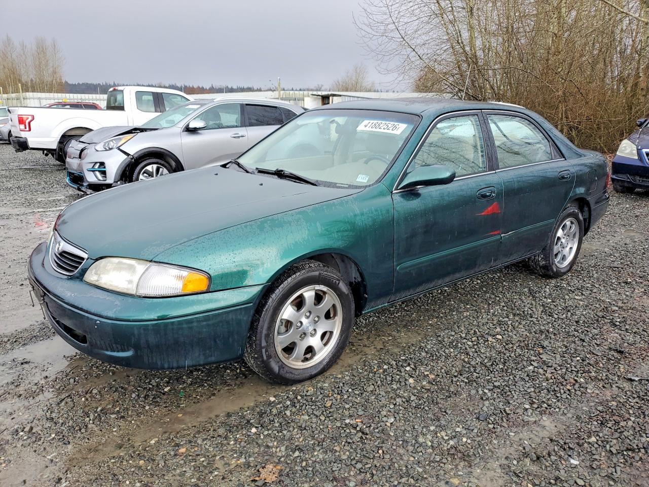 1998 Mazda 626 Dx Green vin: 1YVGF22C8W5752888