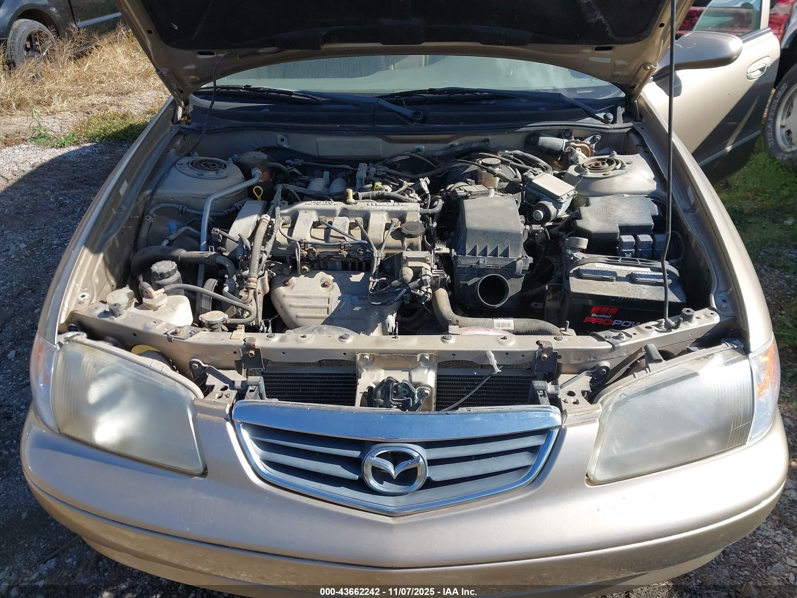 2001 Mazda 626 Es/lx Beige vin: 1YVGF22C915202639
