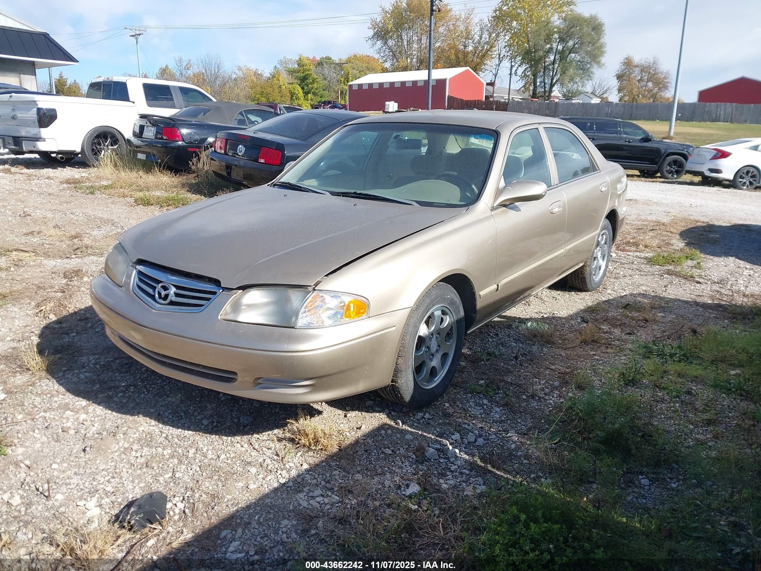2001 Mazda 626 Es/lx Beige vin: 1YVGF22C915202639