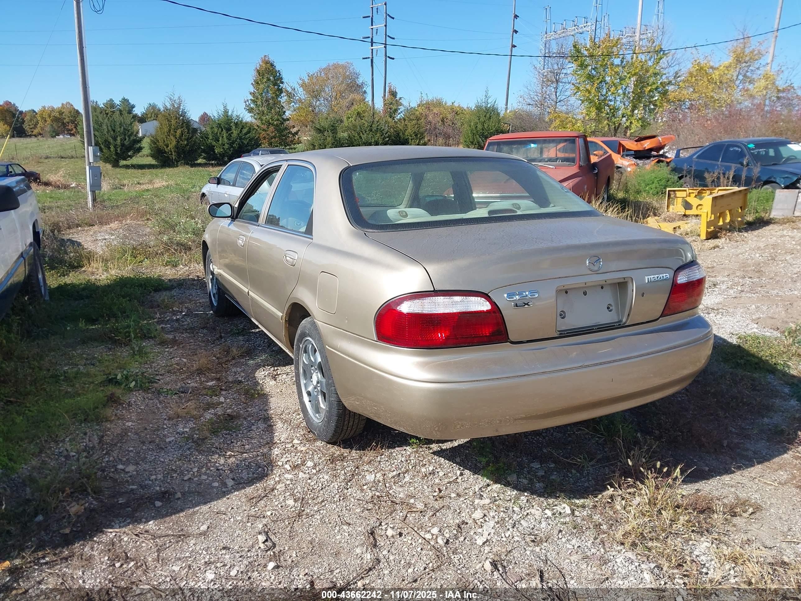 2001 Mazda 626 Es/lx Beige vin: 1YVGF22C915202639