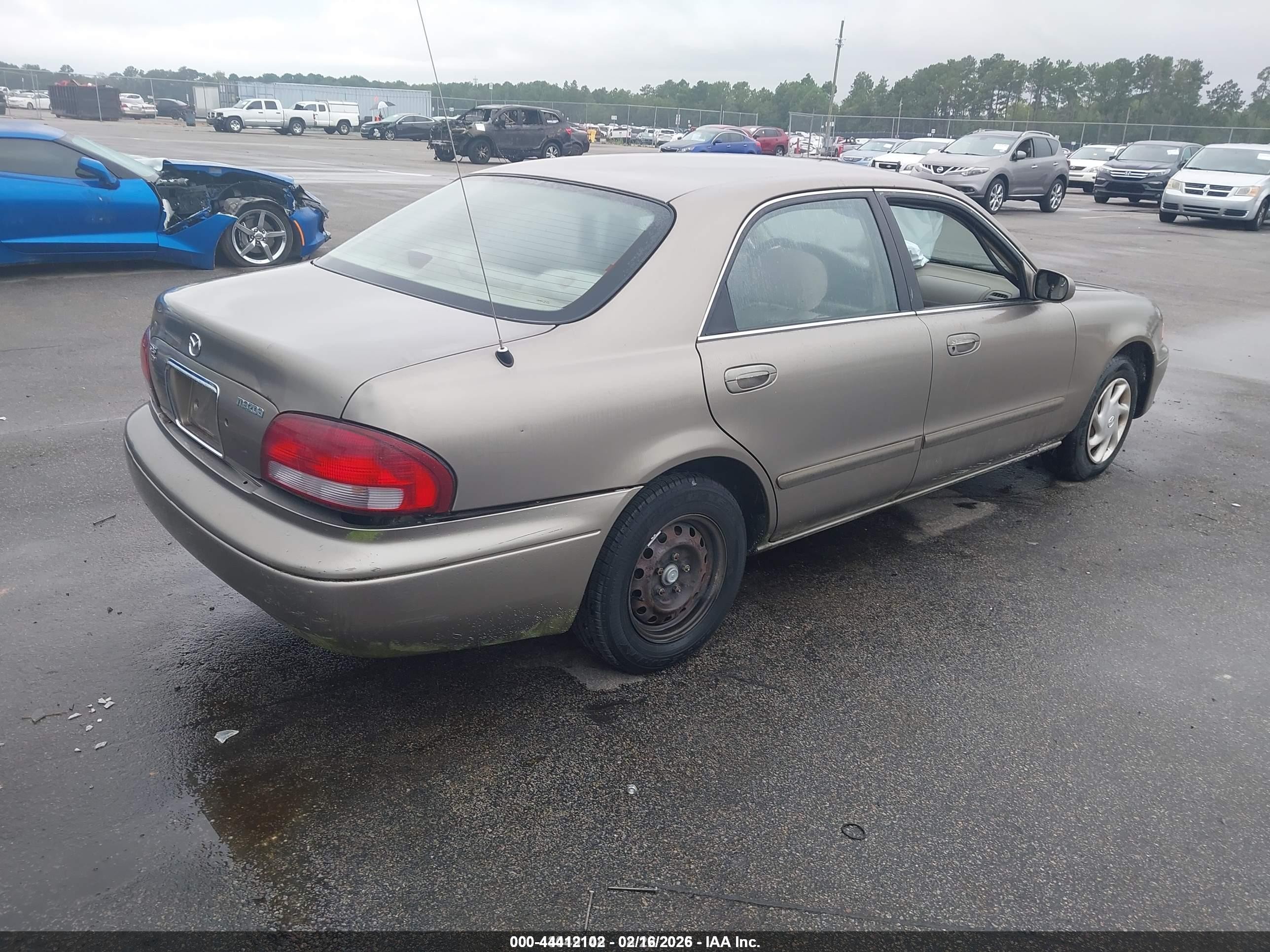 1998 Mazda 626 Dx/lx Gold vin: 1YVGF22CXW5736434