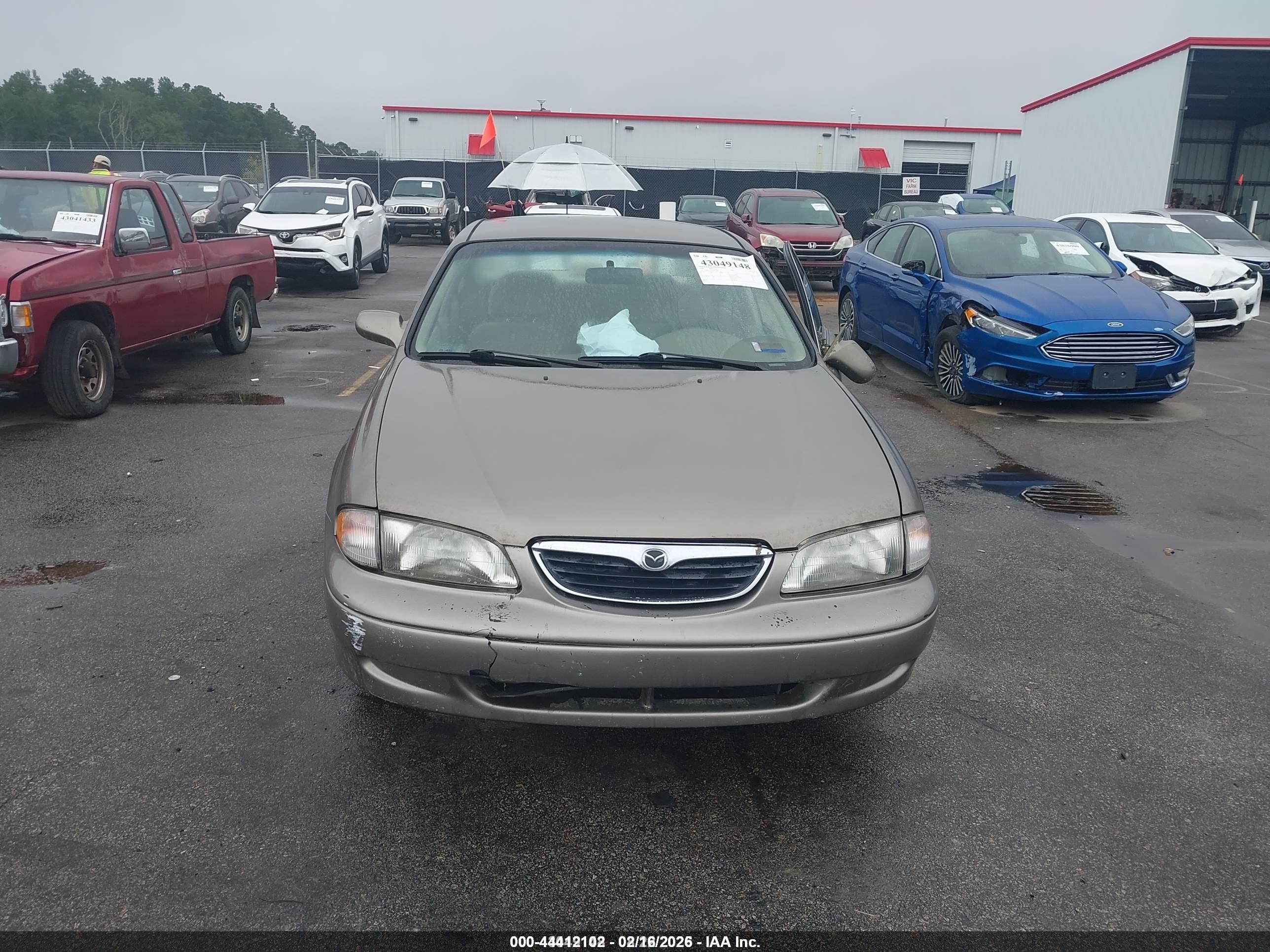 1998 Mazda 626 Dx/lx Gold vin: 1YVGF22CXW5736434