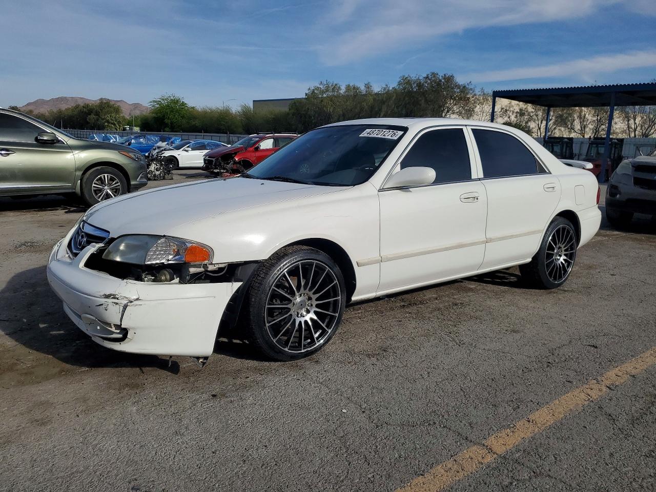 2001 Mazda 626 Es White vin: 1YVGF22D115204572