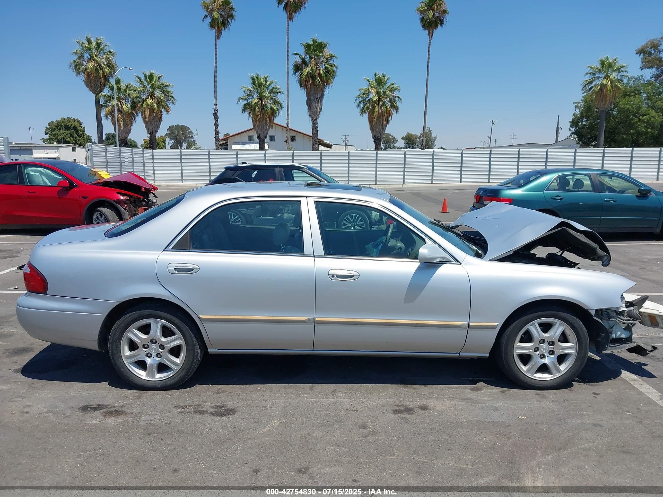 2001 Mazda 626 Es V6/lx V6 Silver vin: 1YVGF22D615204664