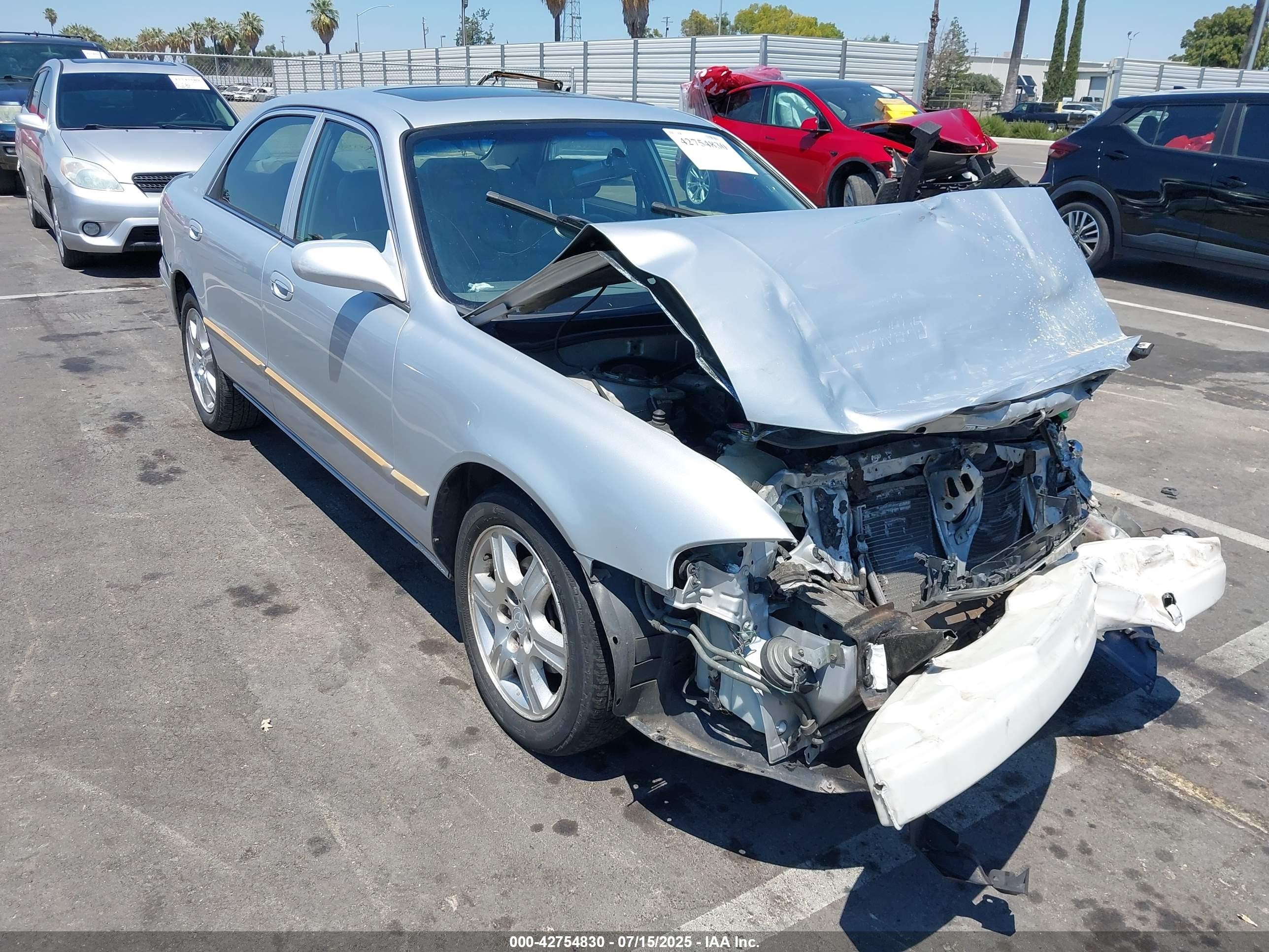2001 Mazda 626 Es V6/lx V6 Silver vin: 1YVGF22D615204664