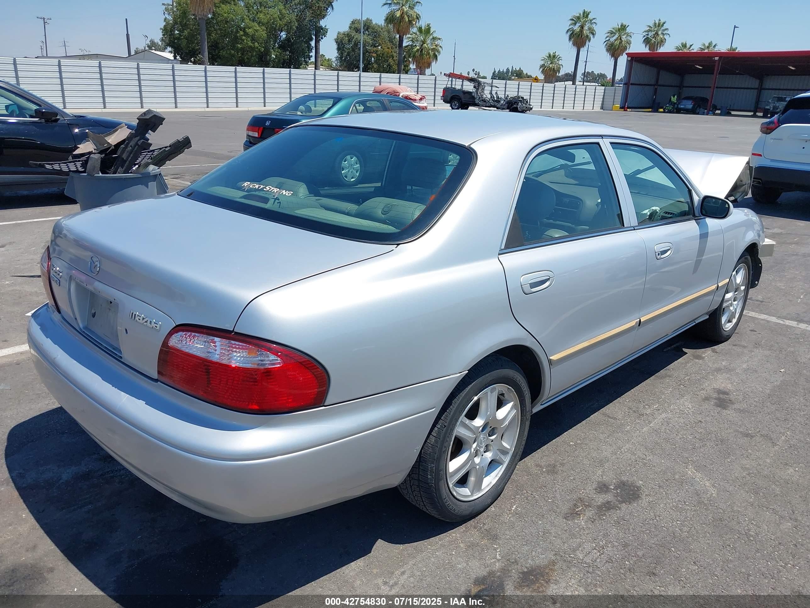2001 Mazda 626 Es V6/lx V6 Silver vin: 1YVGF22D615204664