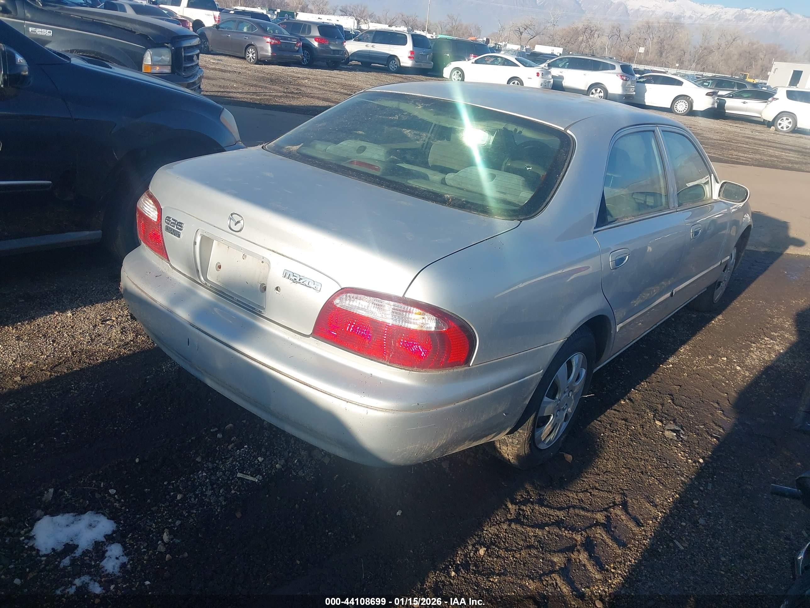 2001 Mazda 626 Es V6/lx V6 Silver vin: 1YVGF22D615212294