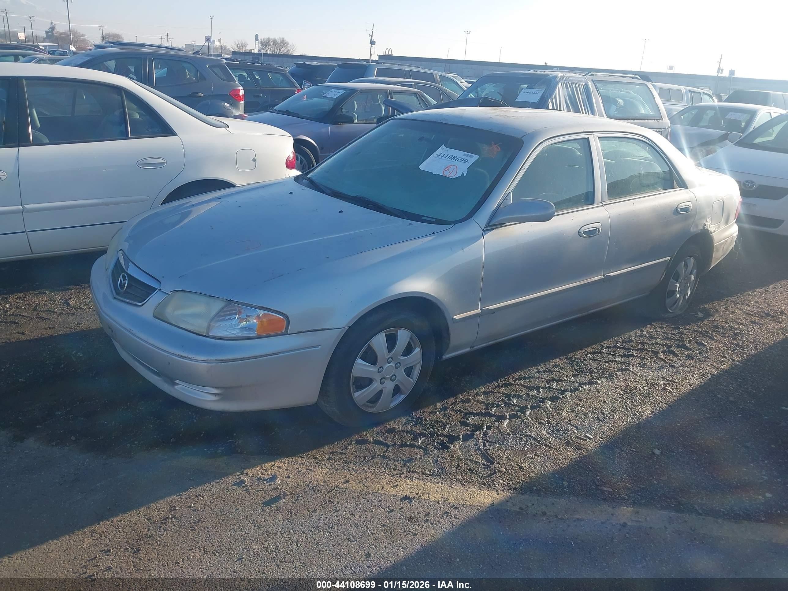 2001 Mazda 626 Es V6/lx V6 Silver vin: 1YVGF22D615212294