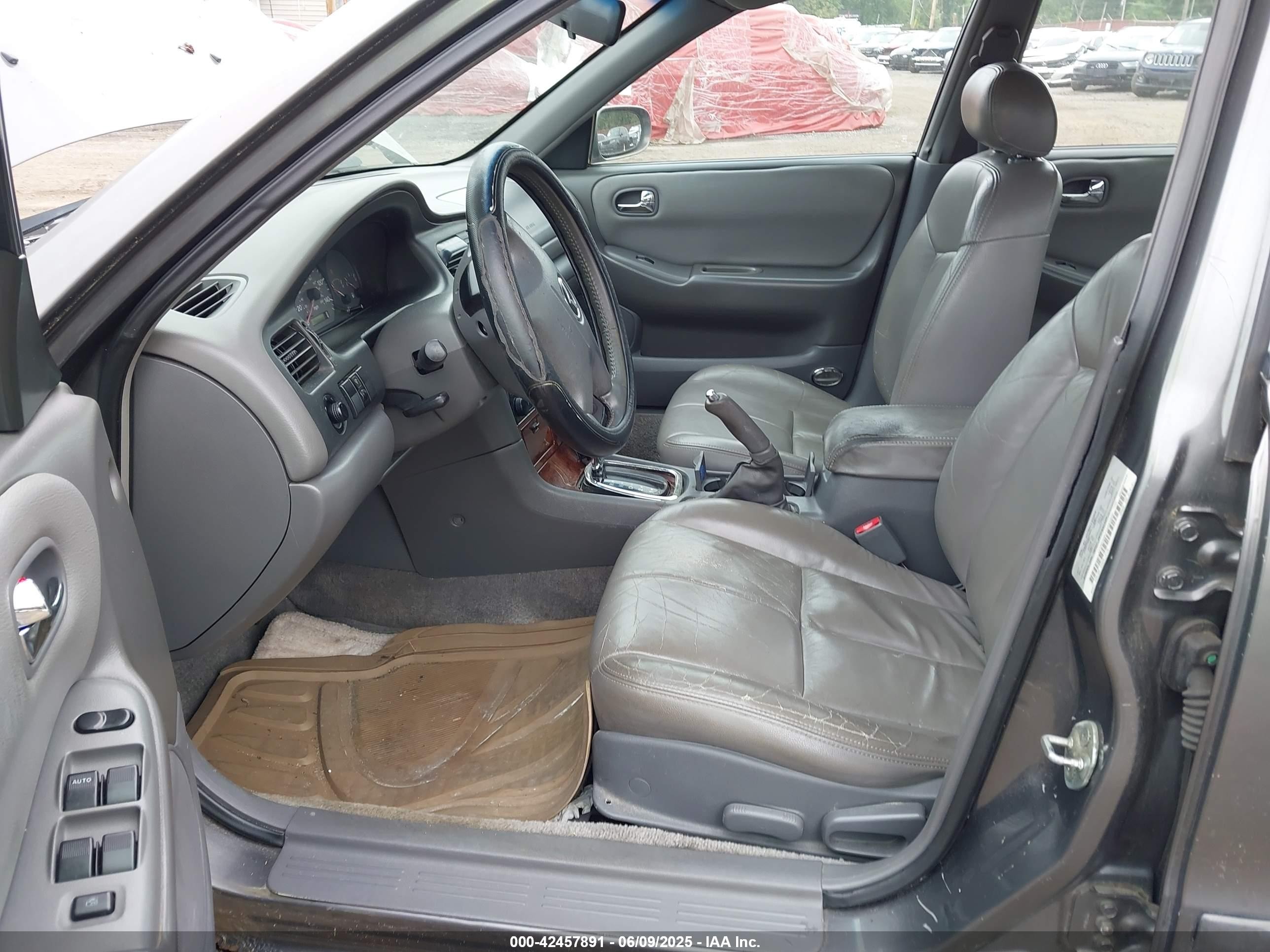 2001 Mazda 626 Es V6/lx V6 Gray vin: 1YVGF22D715247829