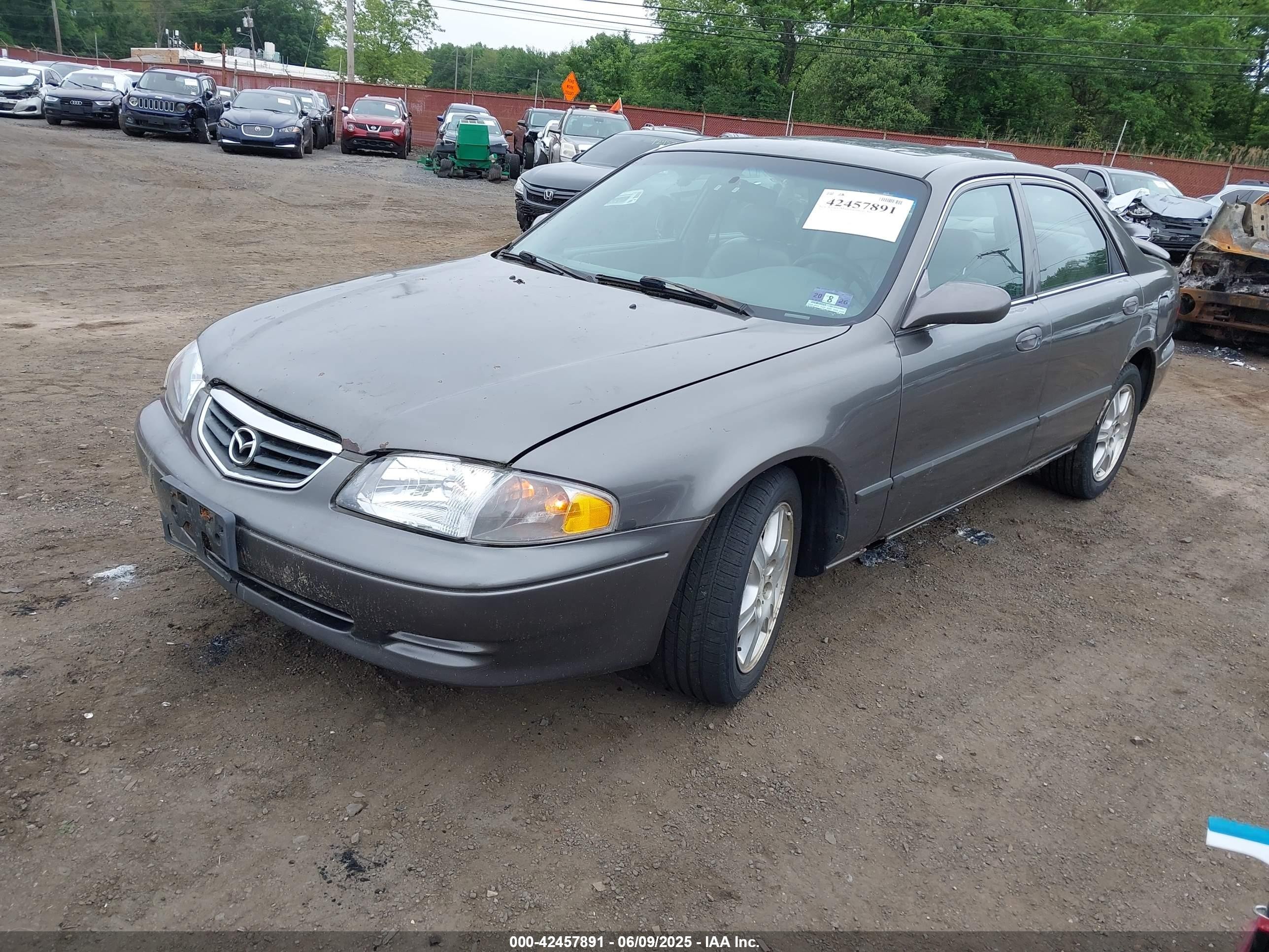 2001 Mazda 626 Es V6/lx V6 Gray vin: 1YVGF22D715247829