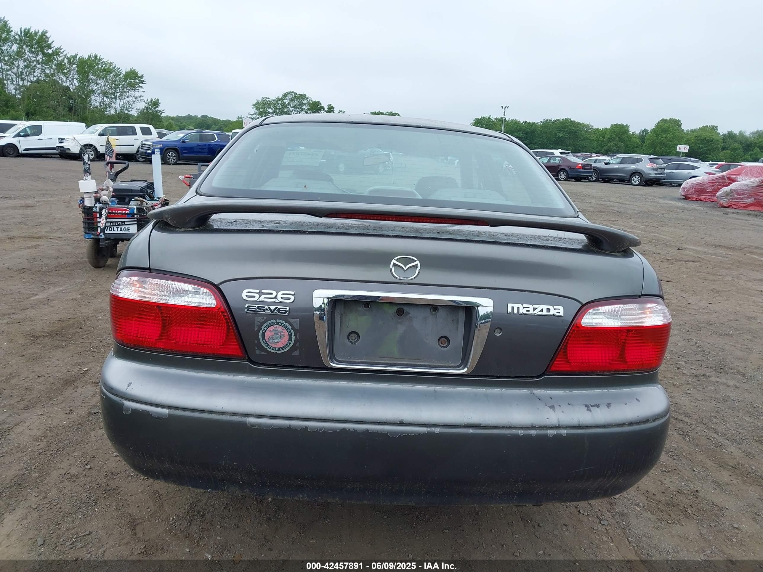 2001 Mazda 626 Es V6/lx V6 Gray vin: 1YVGF22D715247829