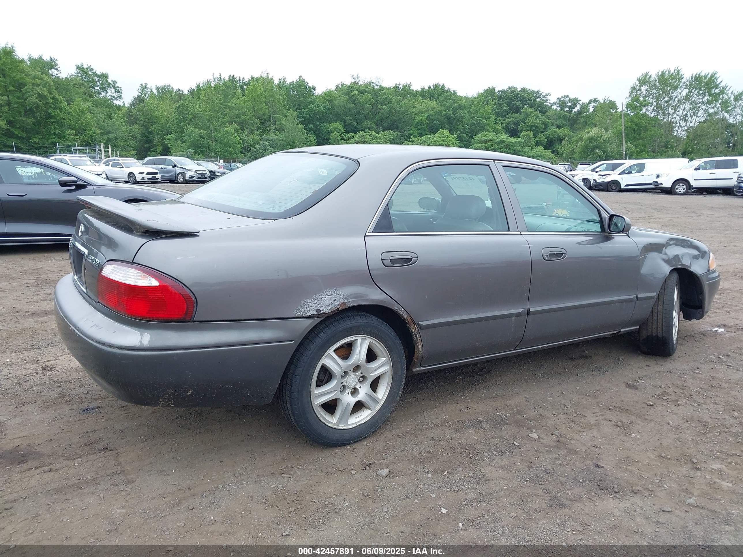 2001 Mazda 626 Es V6/lx V6 Gray vin: 1YVGF22D715247829