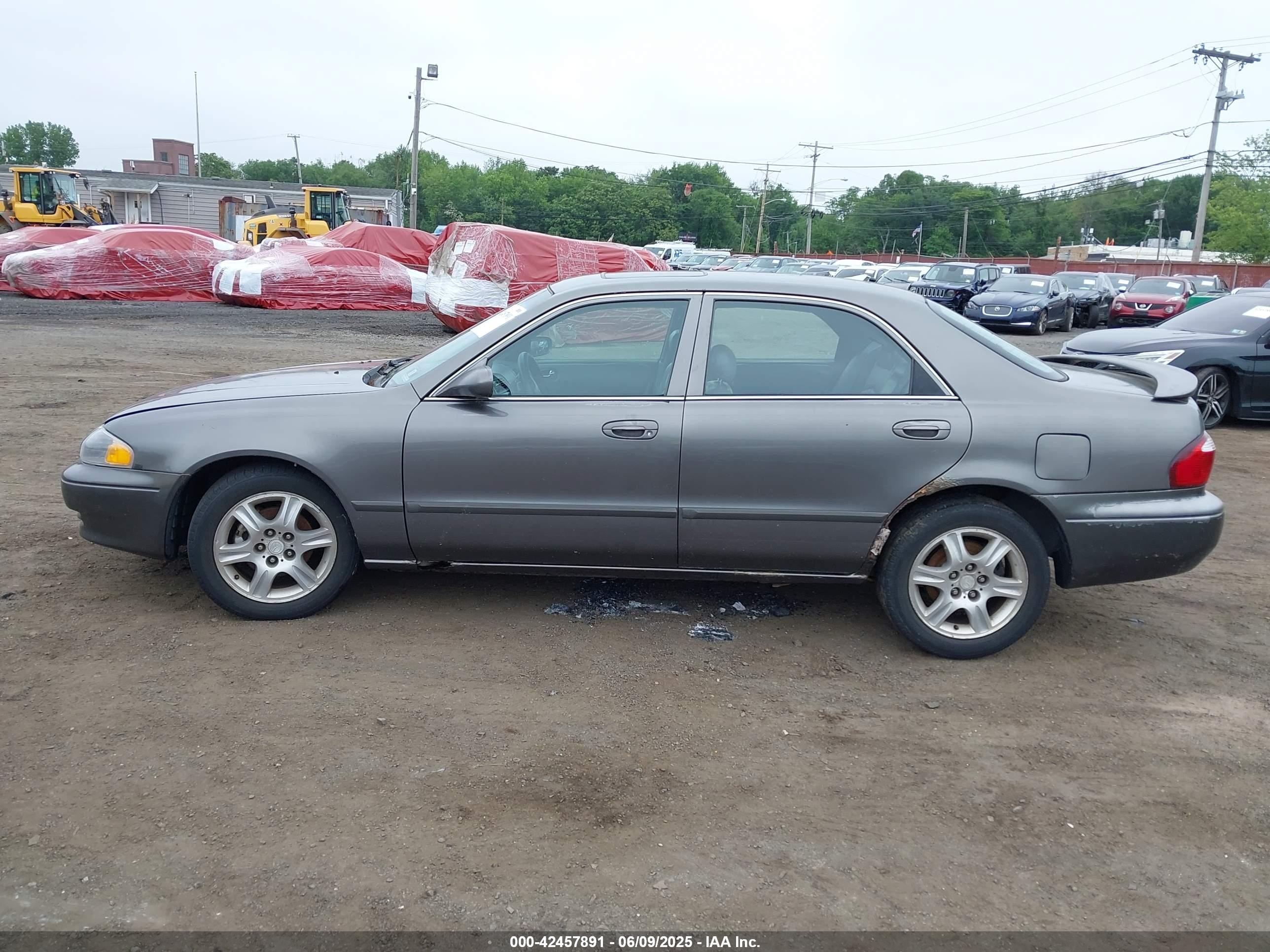 2001 Mazda 626 Es V6/lx V6 Gray vin: 1YVGF22D715247829
