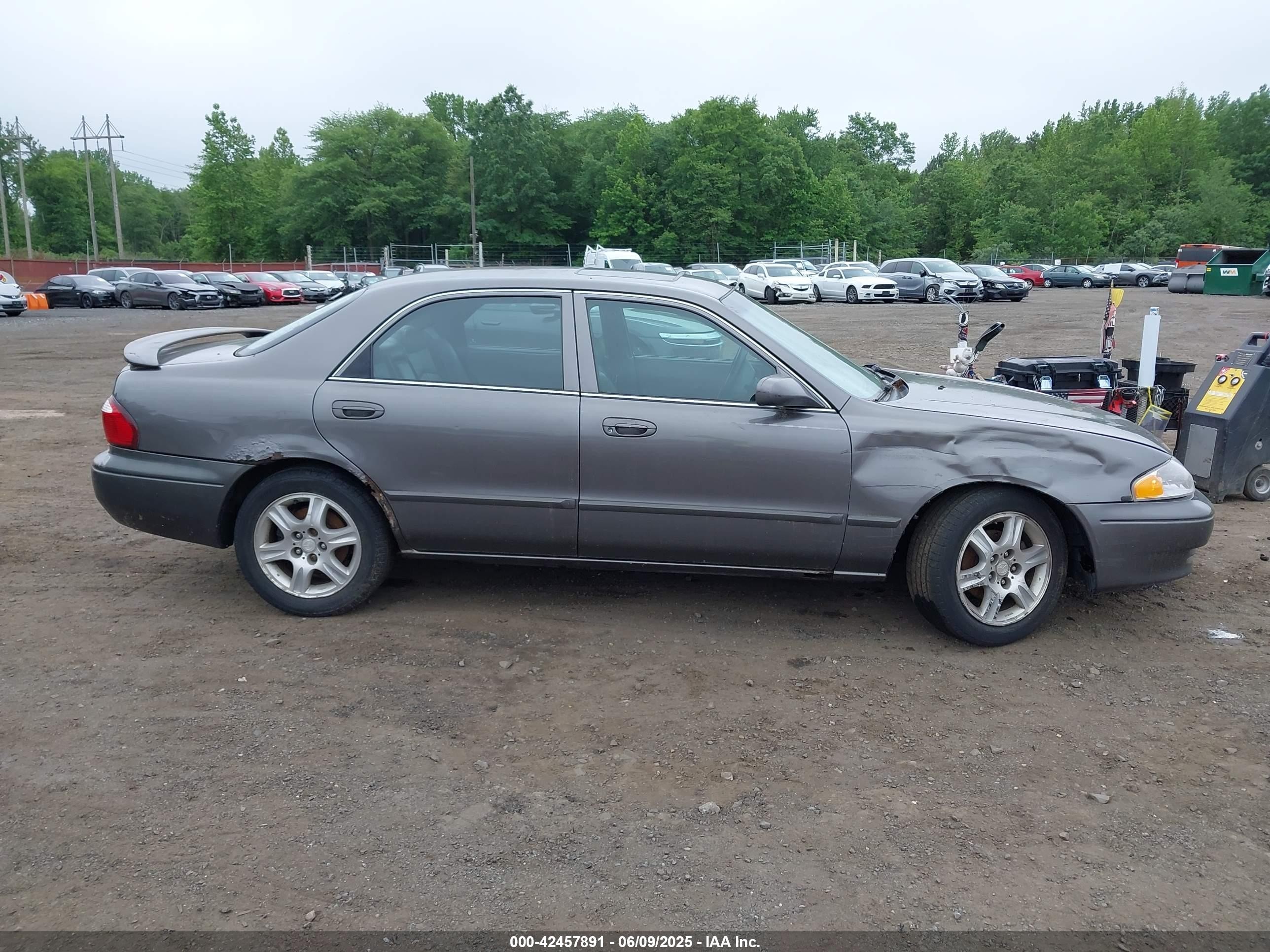 2001 Mazda 626 Es V6/lx V6 Gray vin: 1YVGF22D715247829