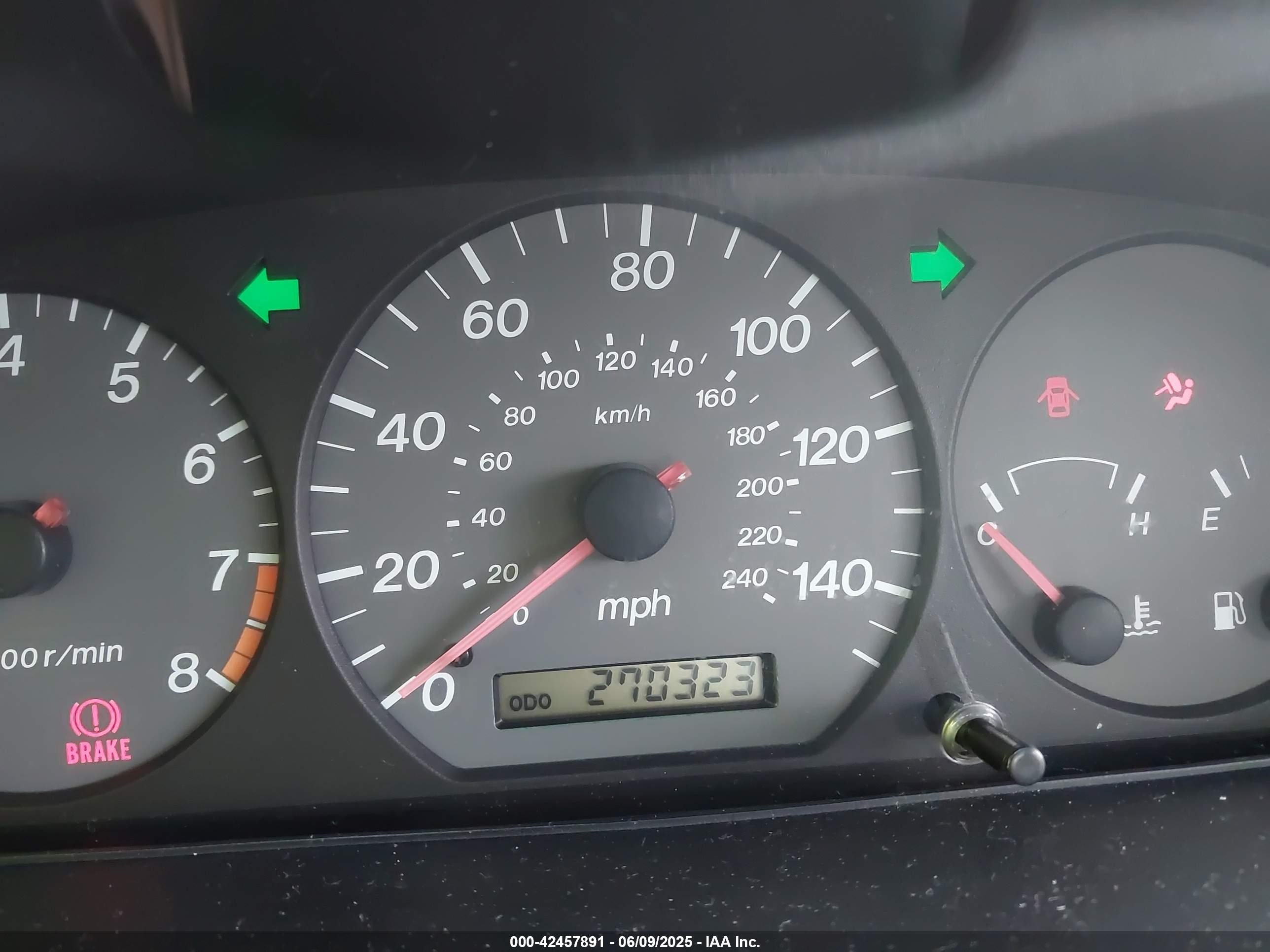 2001 Mazda 626 Es V6/lx V6 Gray vin: 1YVGF22D715247829