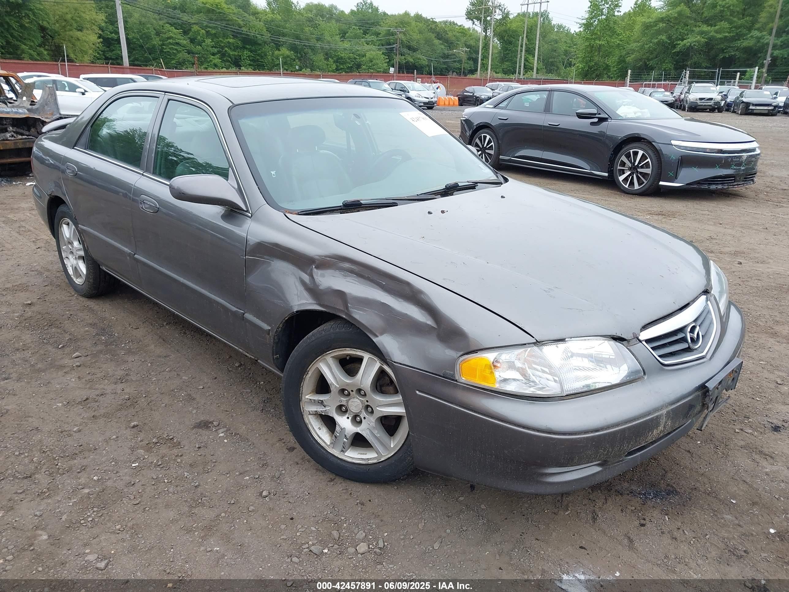 2001 Mazda 626 Es V6/lx V6 Gray vin: 1YVGF22D715247829