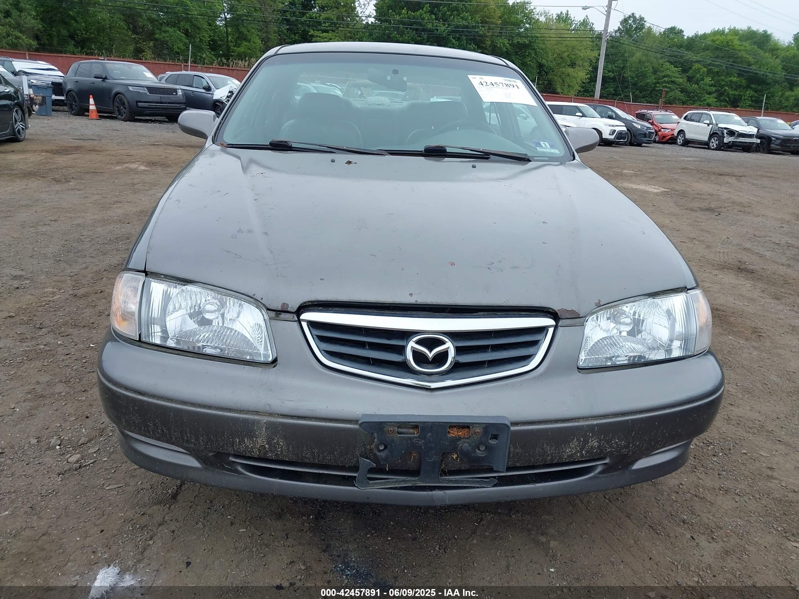 2001 Mazda 626 Es V6/lx V6 Gray vin: 1YVGF22D715247829