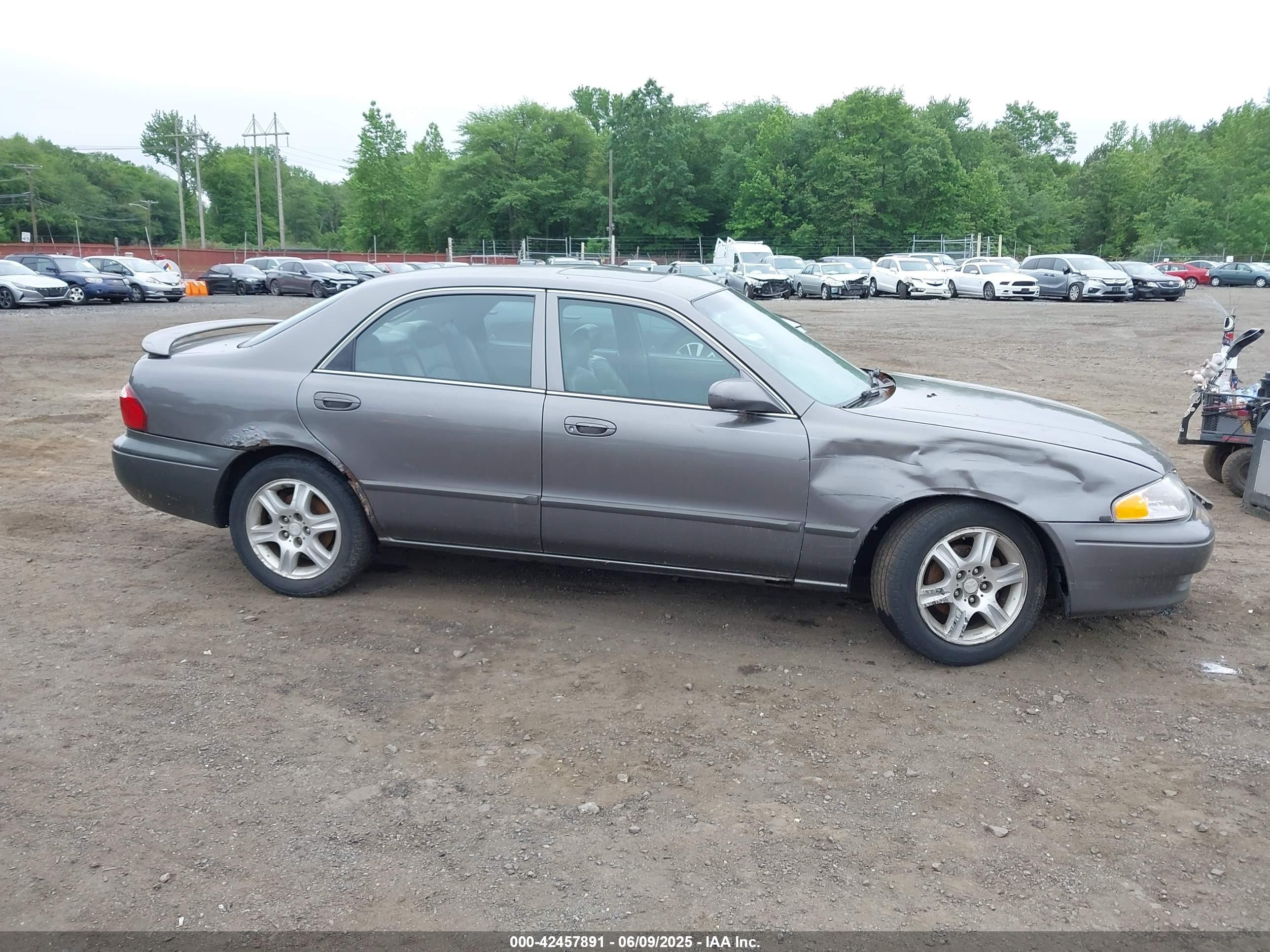 2001 Mazda 626 Es V6/lx V6 Gray vin: 1YVGF22D715247829