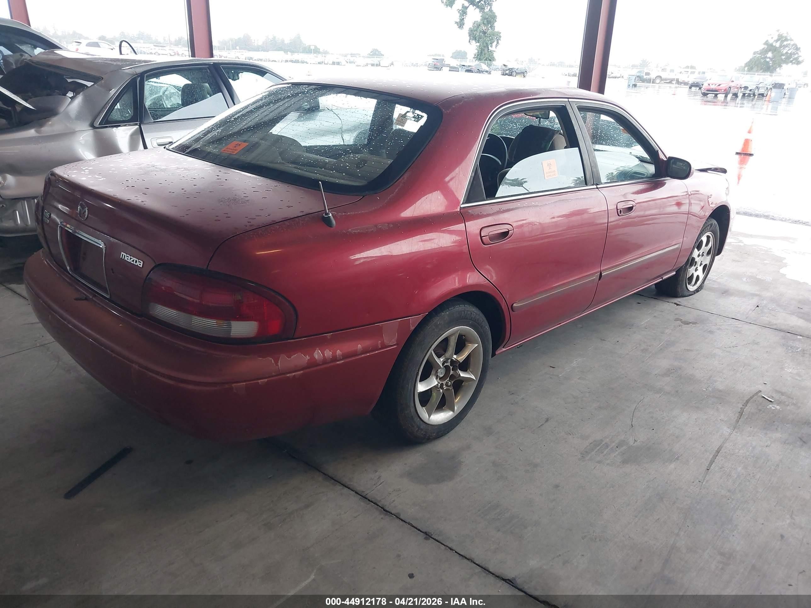 1999 Mazda 626 Es V6/lx (v6) Red vin: 1YVGF22D8X5856078