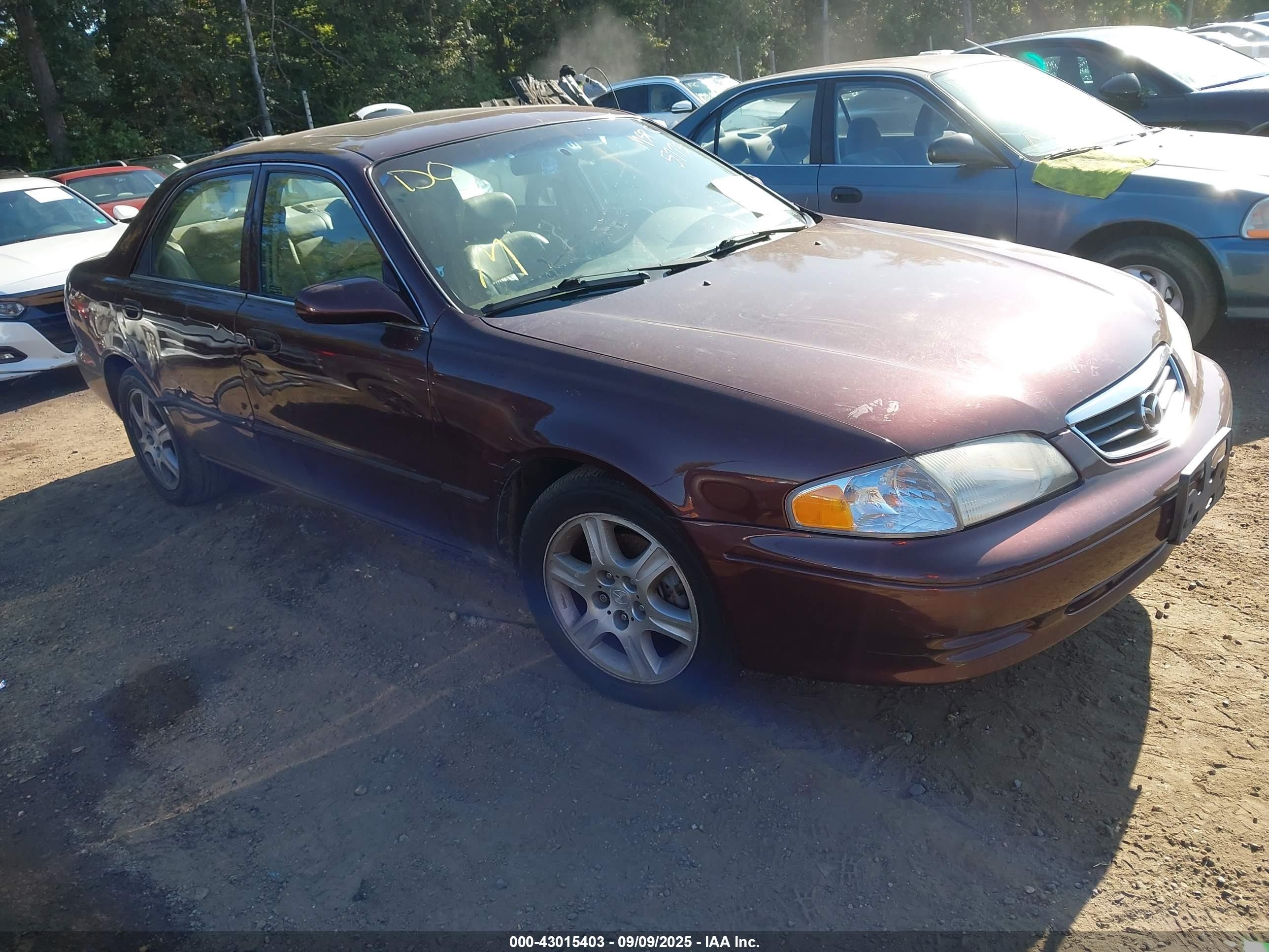 2001 Mazda 626 Es V6/lx V6 Burgundy vin: 1YVGF22D915205775