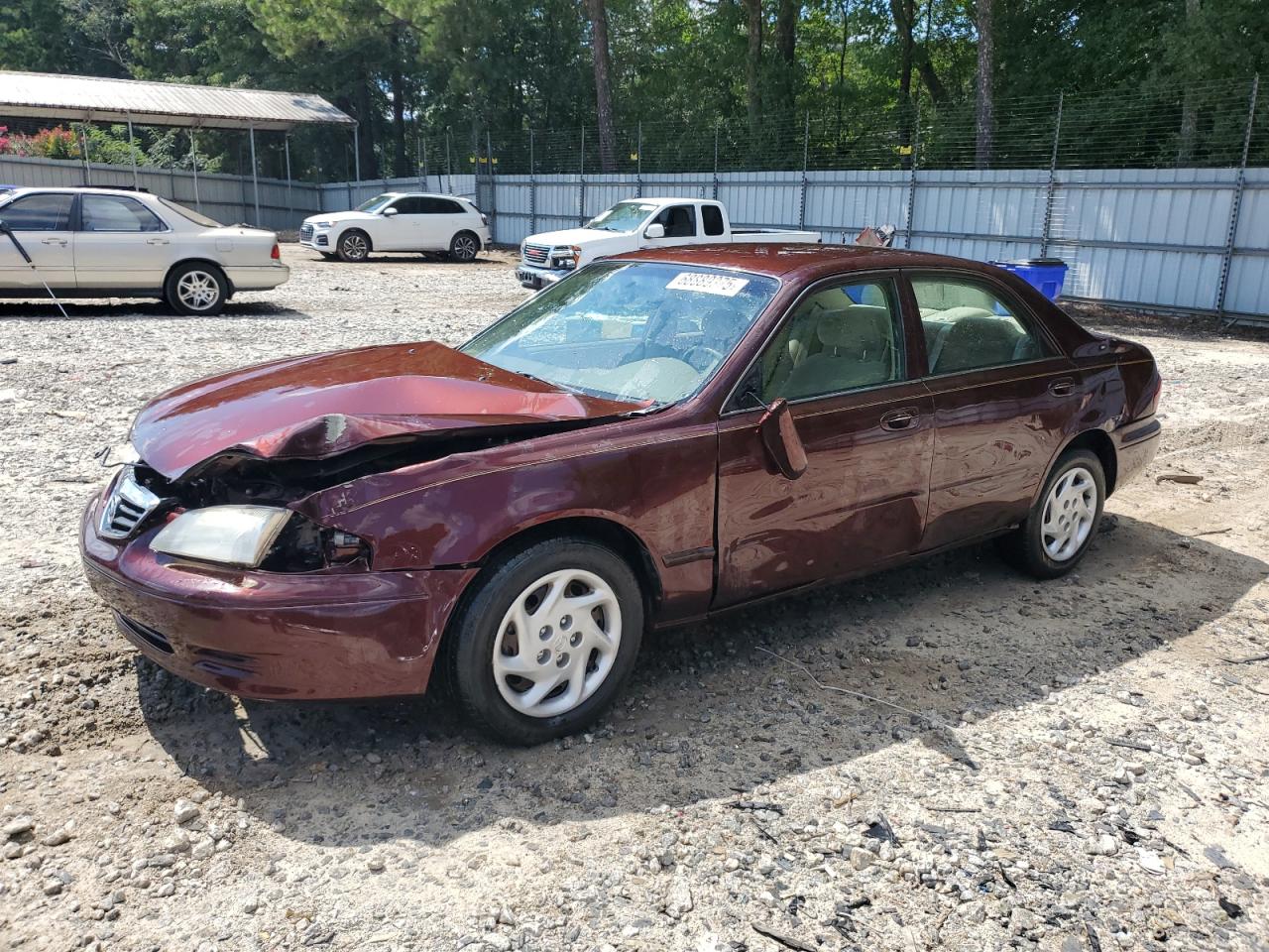 2001 Mazda 626 Es Темно-бордовый vin: 1YVGF22DX15204506