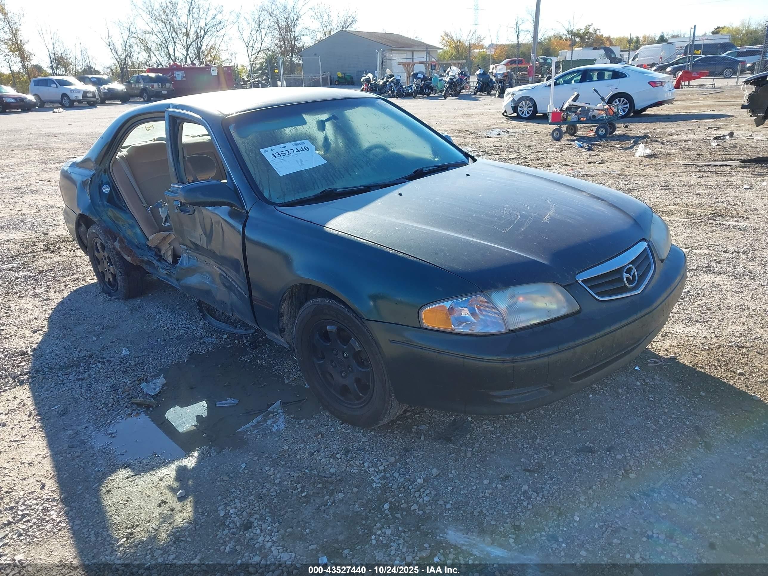 2001 Mazda 626 Es/lx Зеленый vin: 1YVGF22E815218154