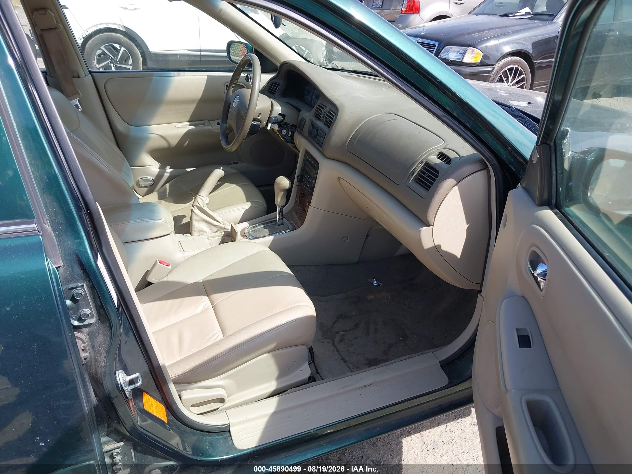 2000 Mazda 626 Es V6/lx V6 Green vin: 1YVGF22F2Y5120286