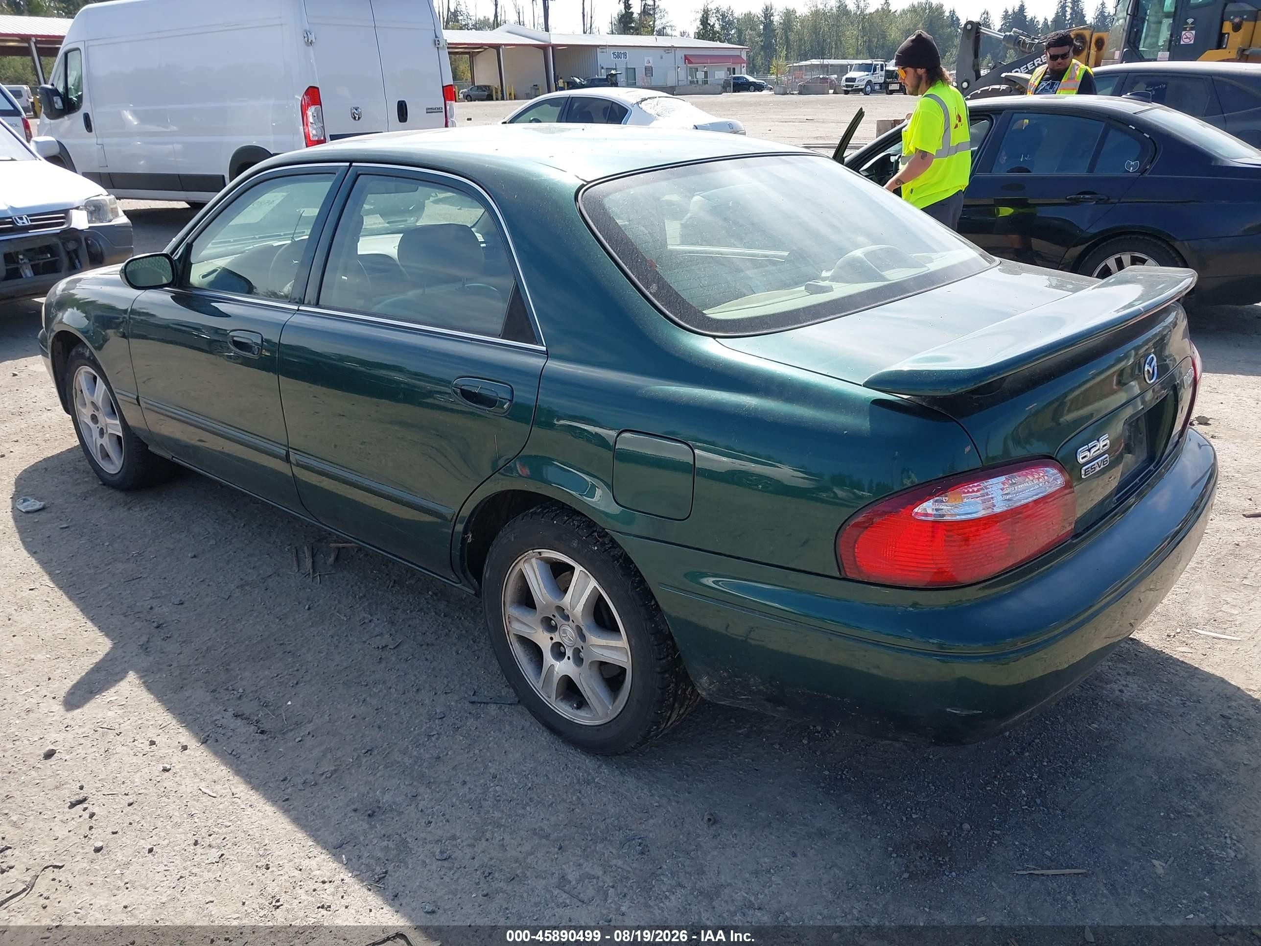 2000 Mazda 626 Es V6/lx V6 Green vin: 1YVGF22F2Y5120286