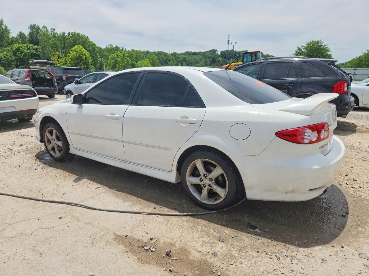 2005 Mazda 6 I White vin: 1YVHP80C055M41123