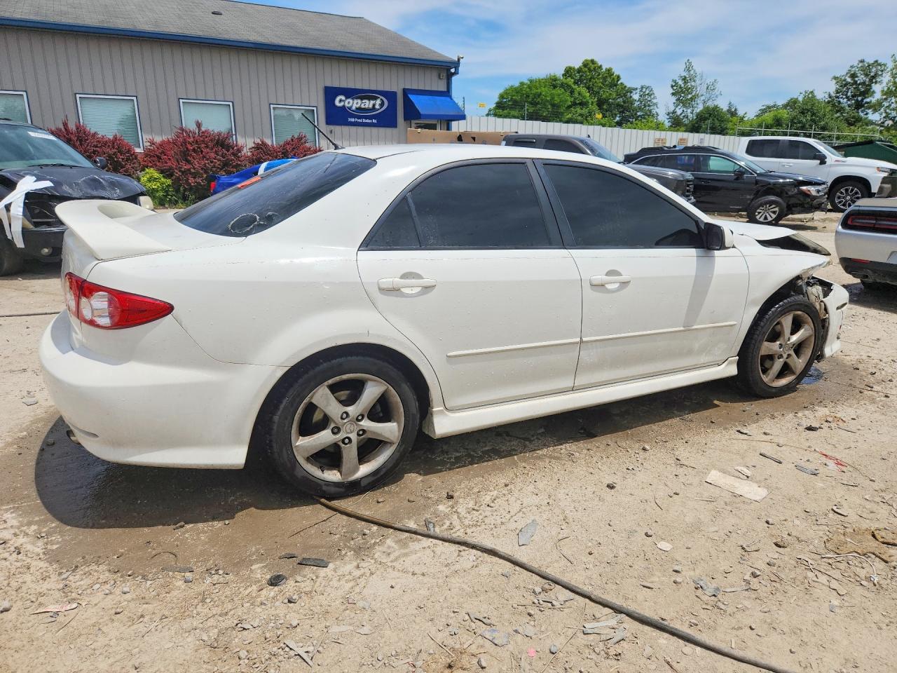 2005 Mazda 6 I White vin: 1YVHP80C055M41123