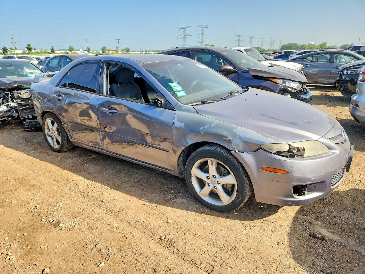 2007 Mazda 6 I Silver vin: 1YVHP80C075M62153